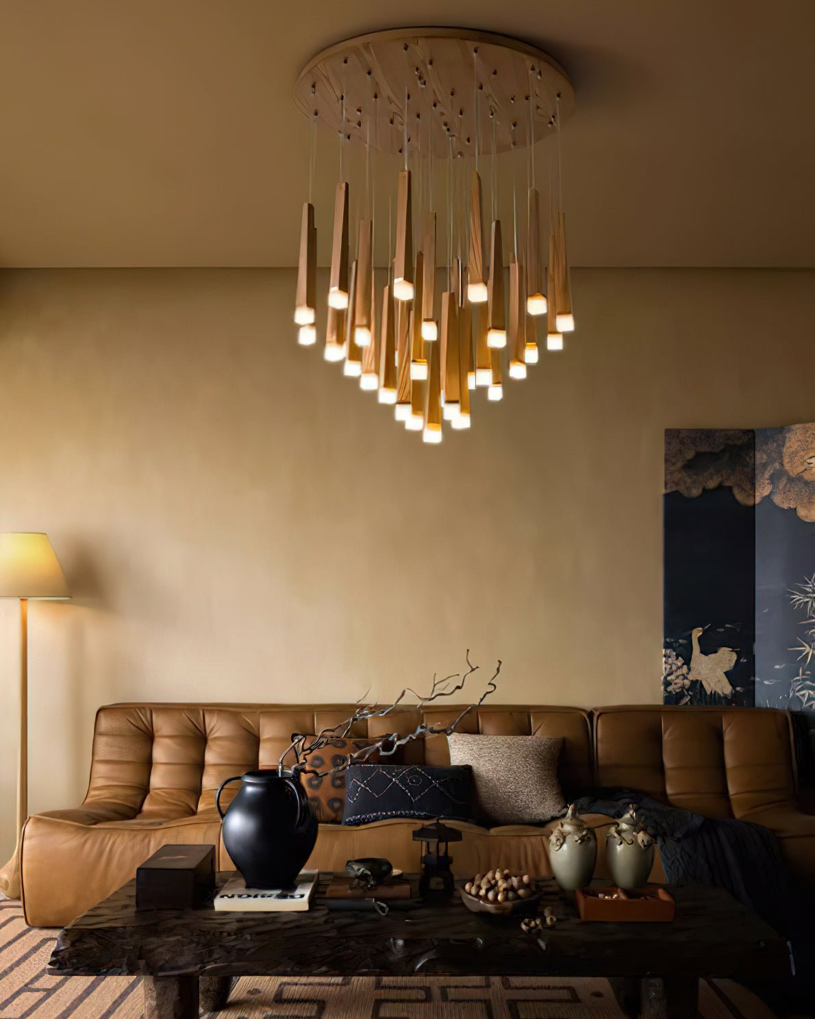 Armarila Firewood Stick Wood Chandelier - Letslighting