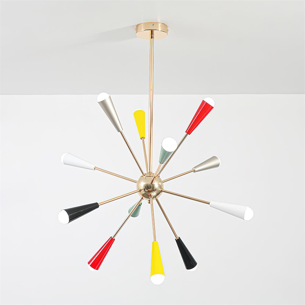 Fireworks Chandelier Colorful Cone Burst - Letslighting
