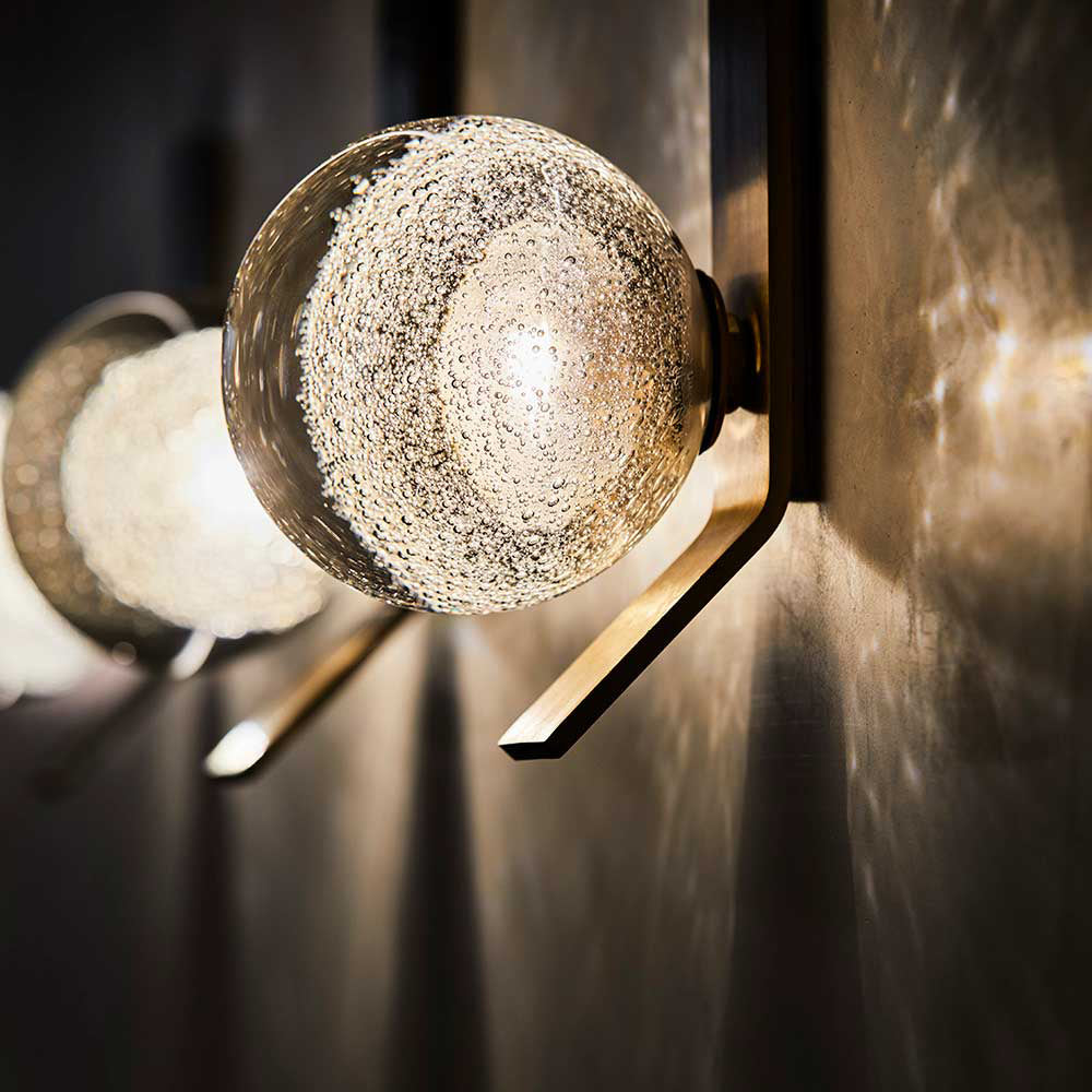 Fizi Modern Minimalist Copper Glass Wall Lamp - Letslighting