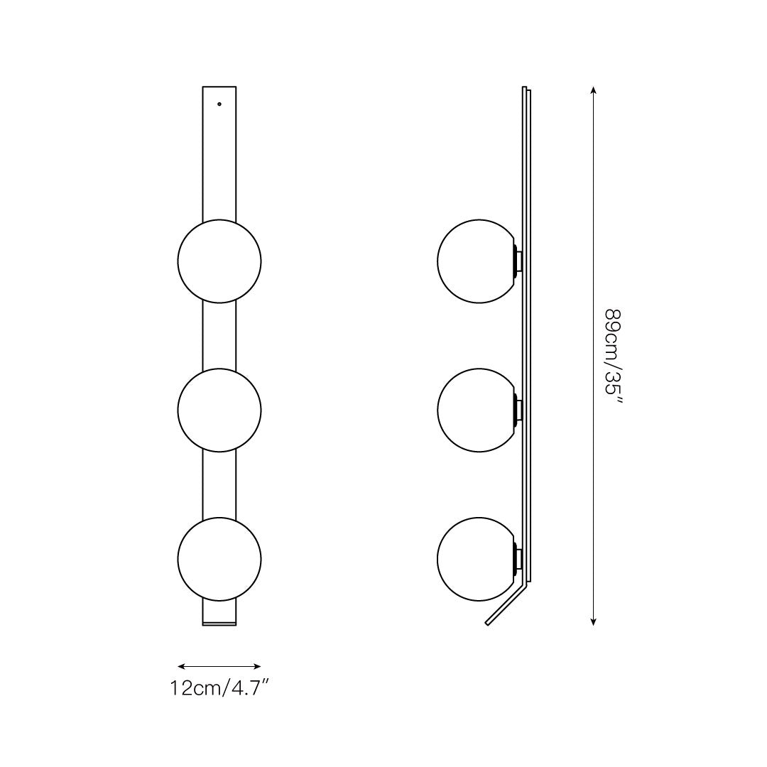 Fizi Modern Minimalist Copper Glass Wall Lamp - Letslighting