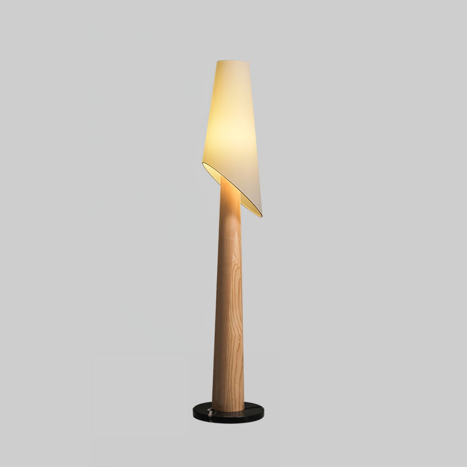 Kova Wood Marble Floor Lamp - Letslighting