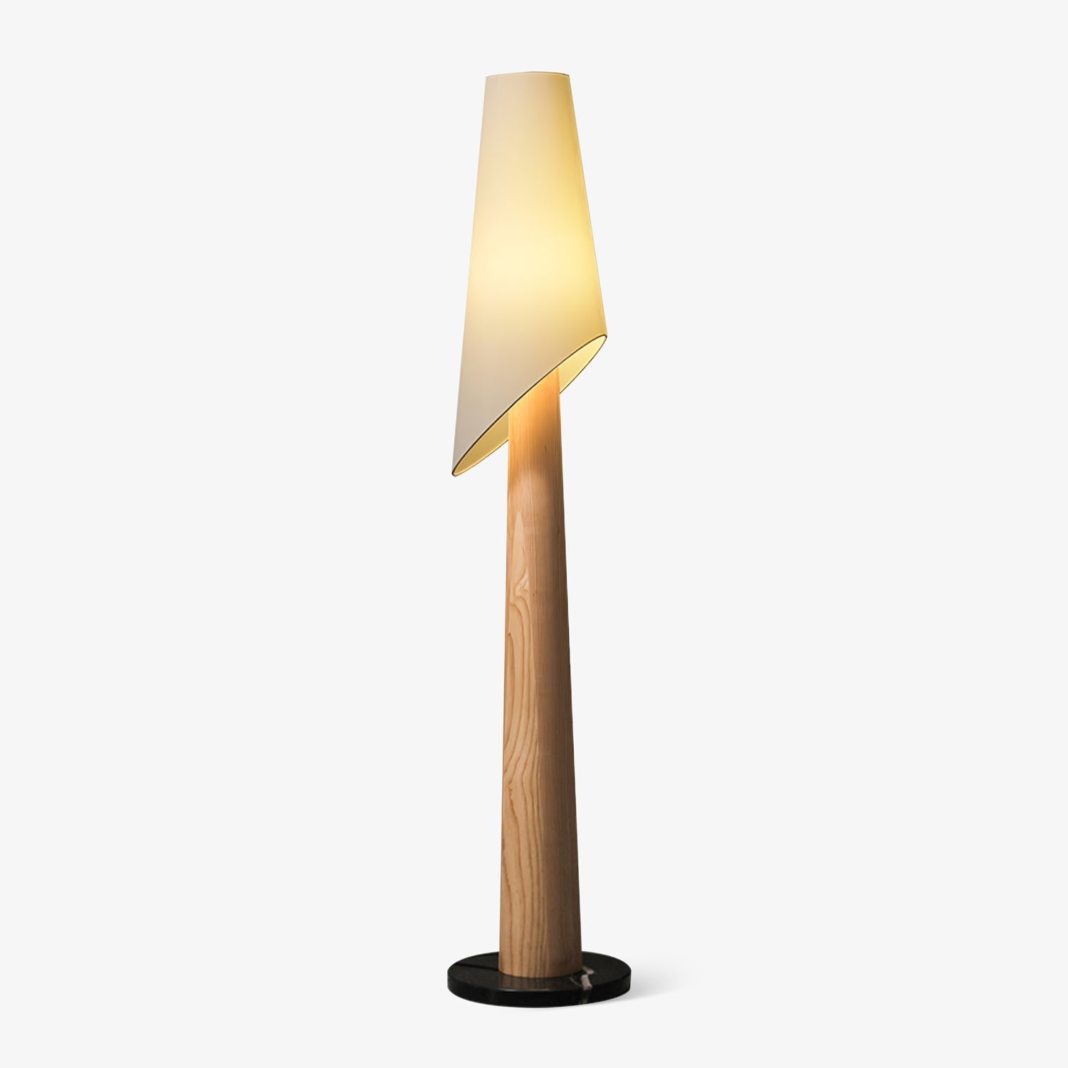 Kova Wood Marble Floor Lamp - Letslighting
