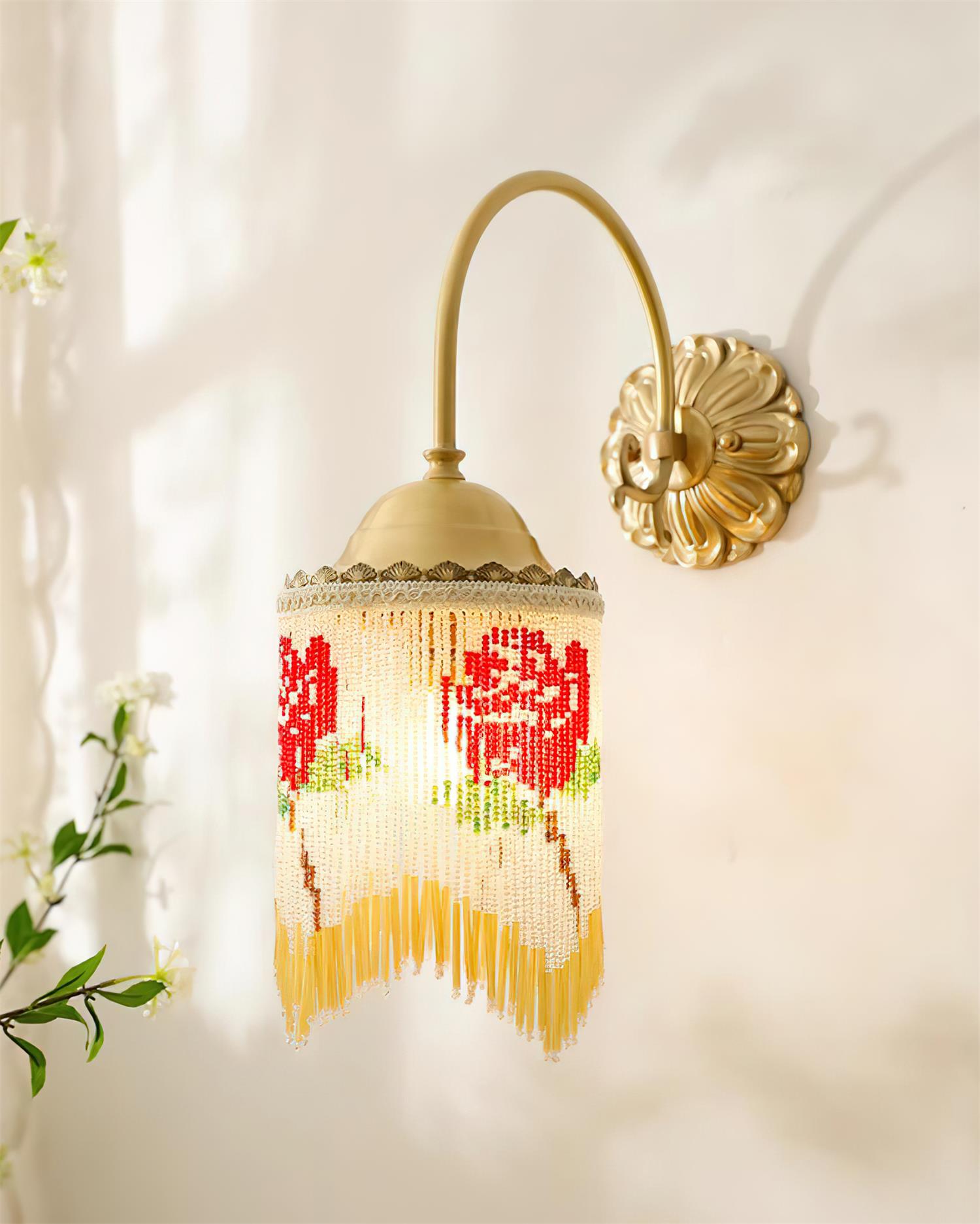 Flamenco Vintage Beaded Wall Lamp - Letslighting