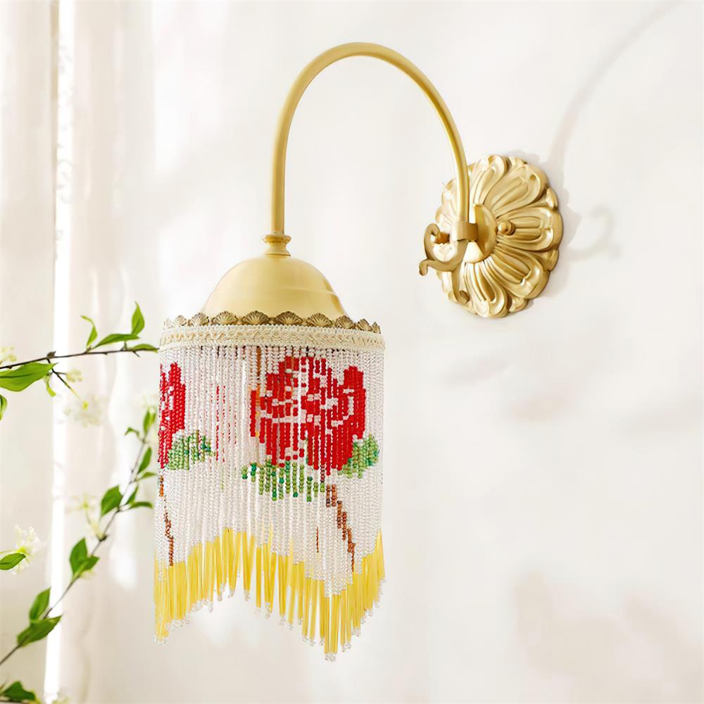 Flamenco Vintage Beaded Wall Lamp - Letslighting
