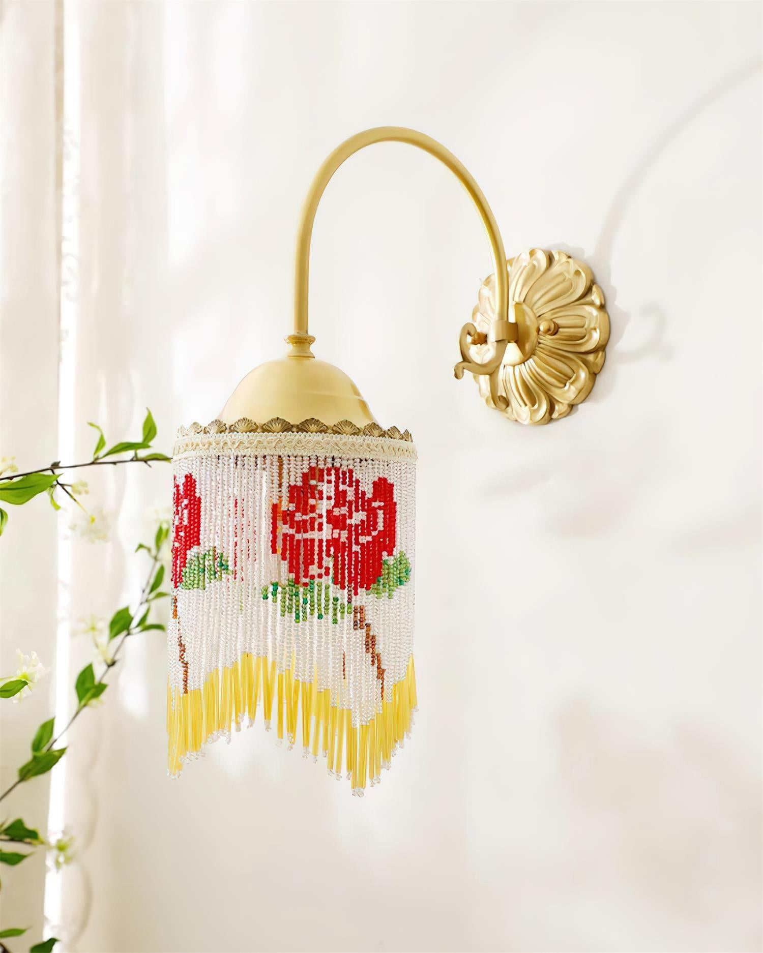 Flamenco Vintage Beaded Wall Lamp - Letslighting