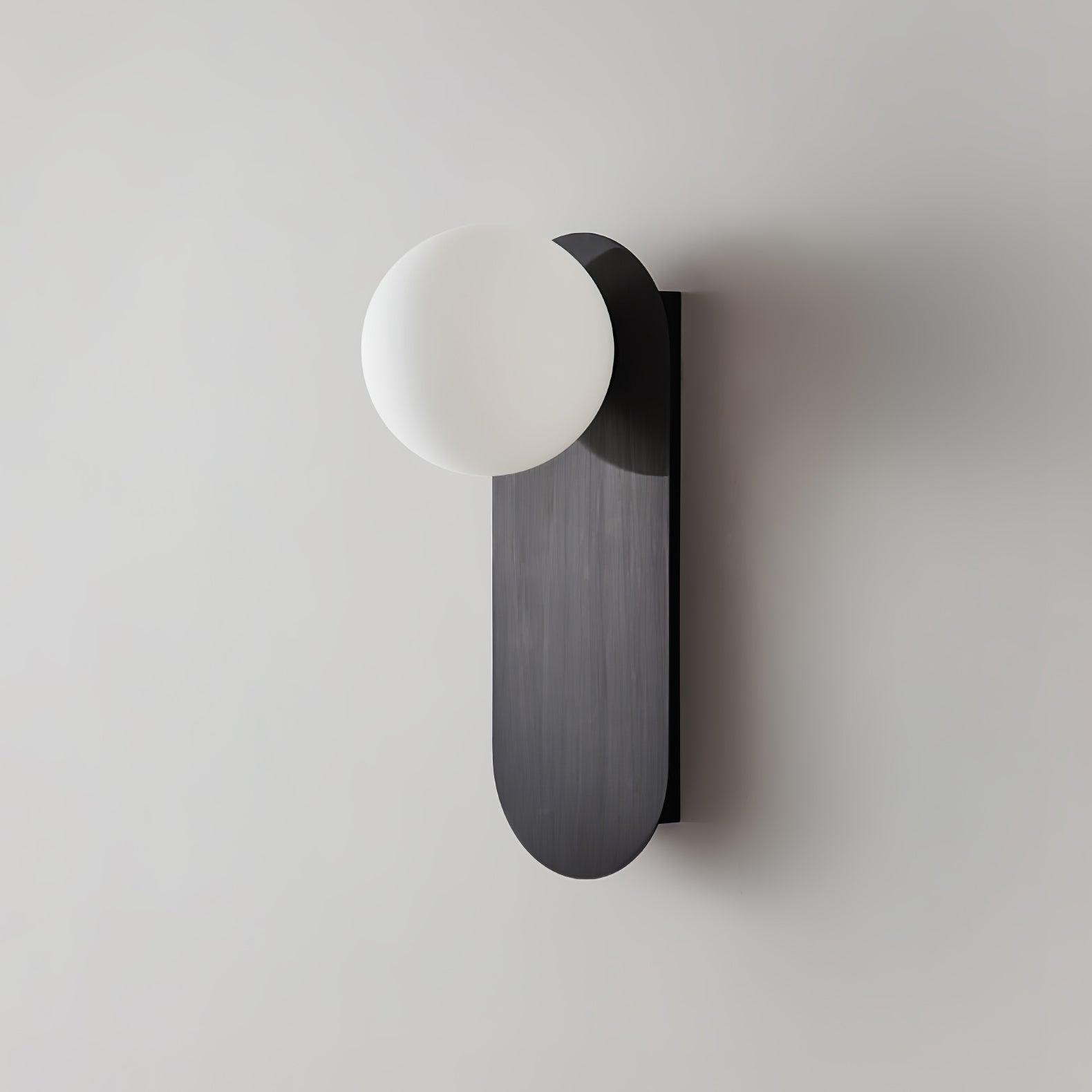 Isoren Flat Base Globe Brass Glass Sconce Wall lamp - Letslighting