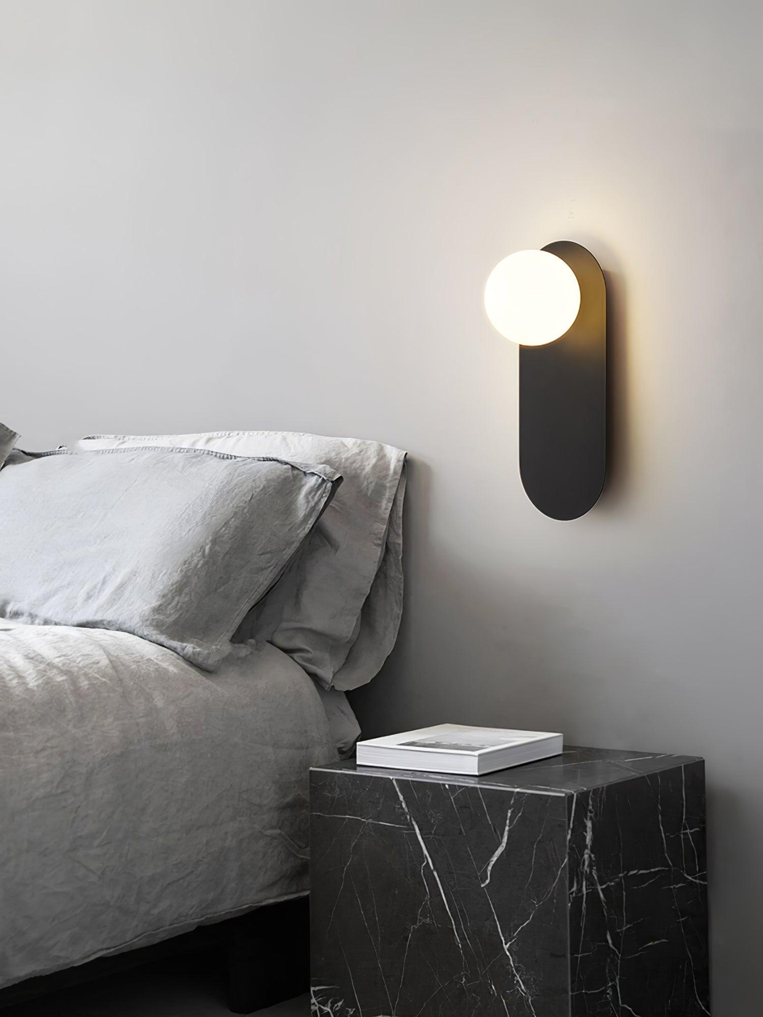 Isoren Flat Base Globe Brass Glass Sconce Wall lamp - Letslighting