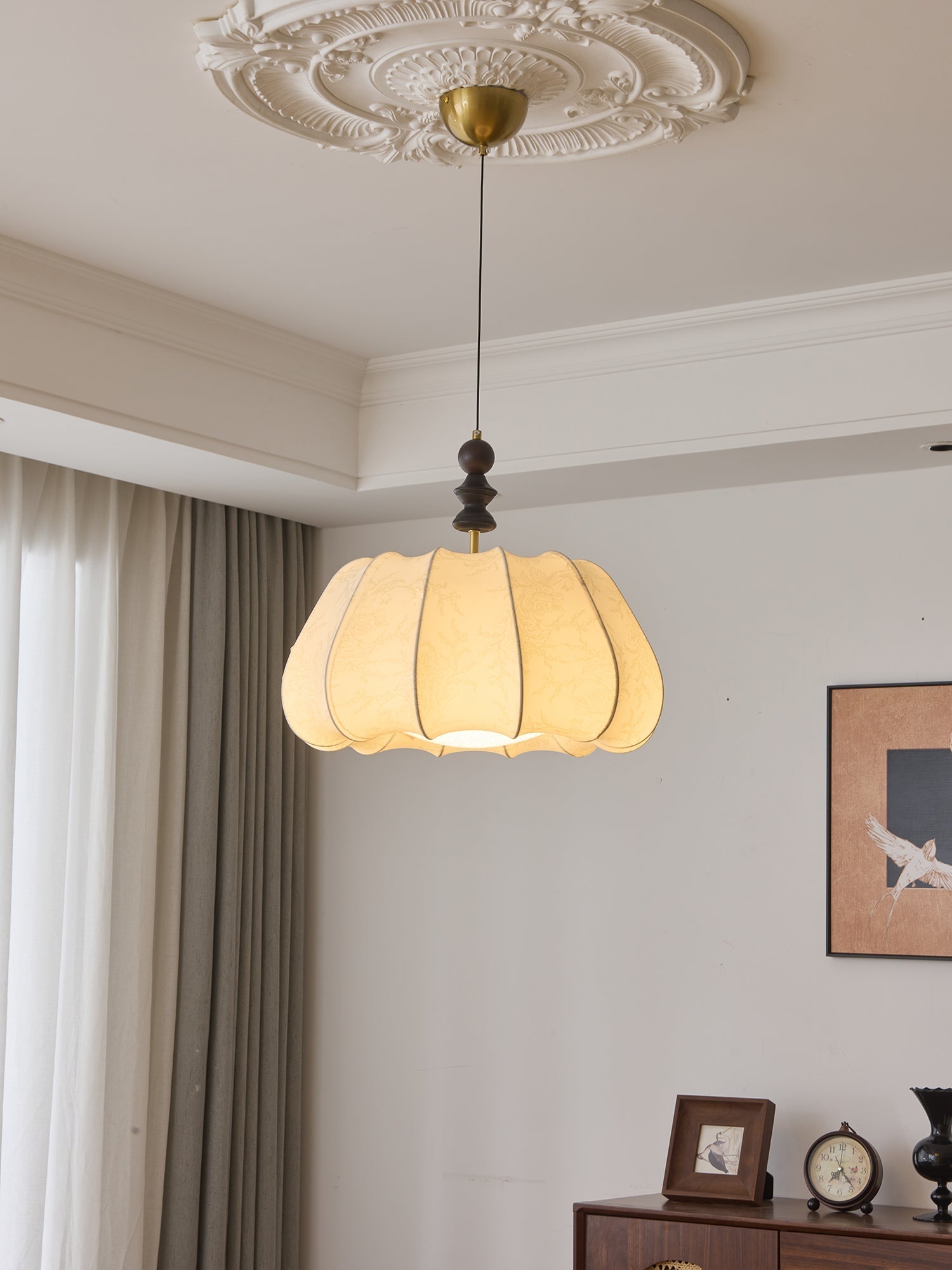 Asolira Elegance Vintage Wood Pendant Lamp - Letslighting