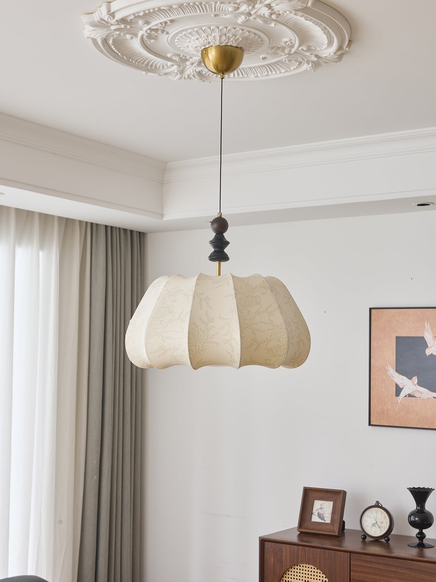 Asolira Elegance Vintage Wood Pendant Lamp - Letslighting