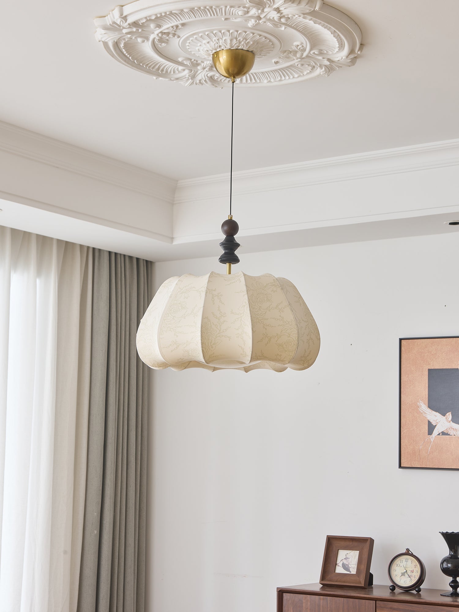 Asolira Elegance Vintage Wood Pendant Lamp - Letslighting