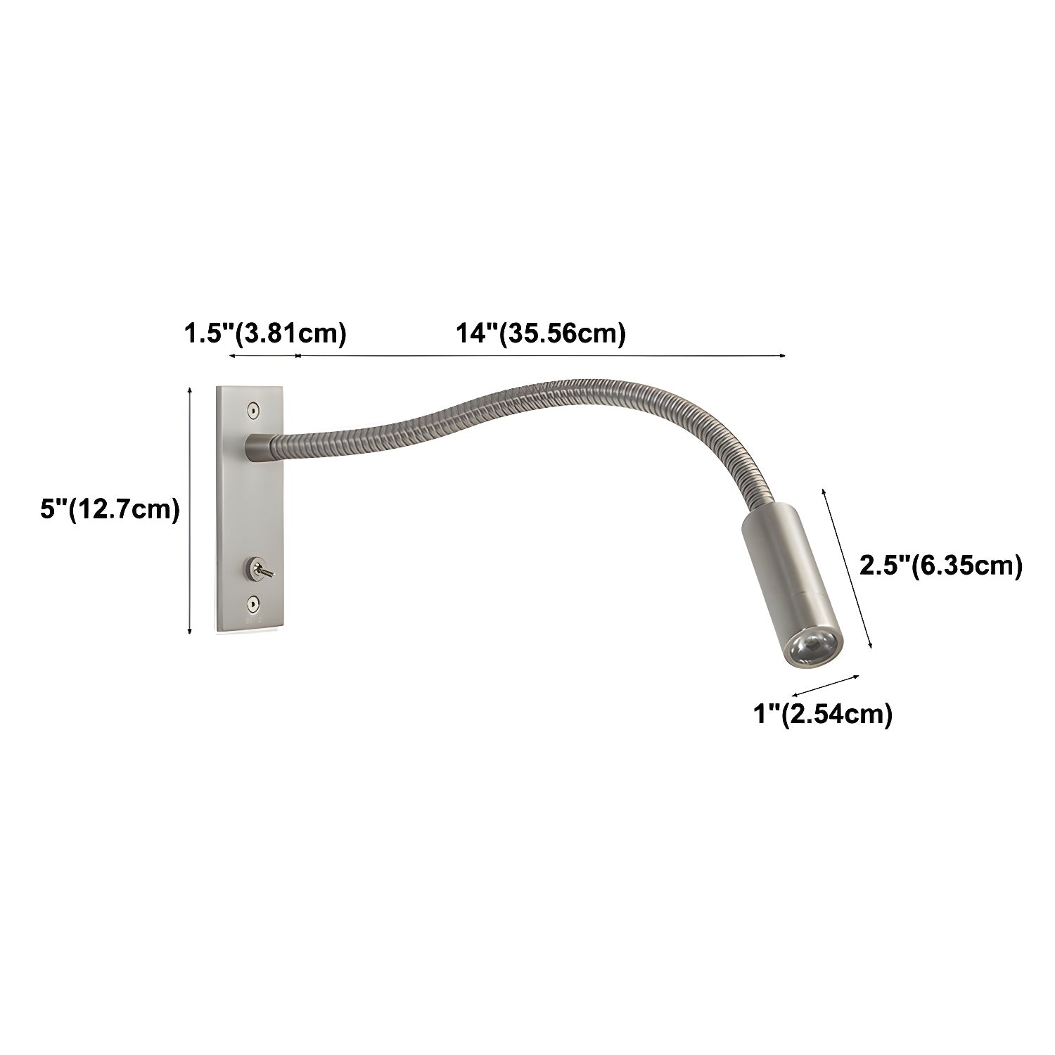 Flame Flexible Gooseneck Wall Lamp - Letslighting
