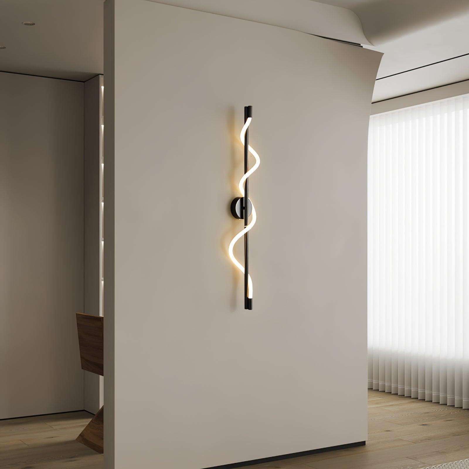 Fidora Sculptural Brass Silicone Wall Lamp - Letslighting