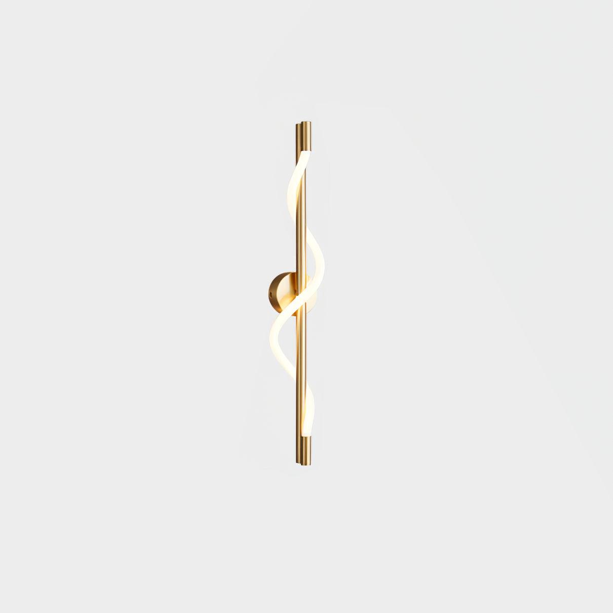 Fidora Sculptural Brass Silicone Wall Lamp - Letslighting