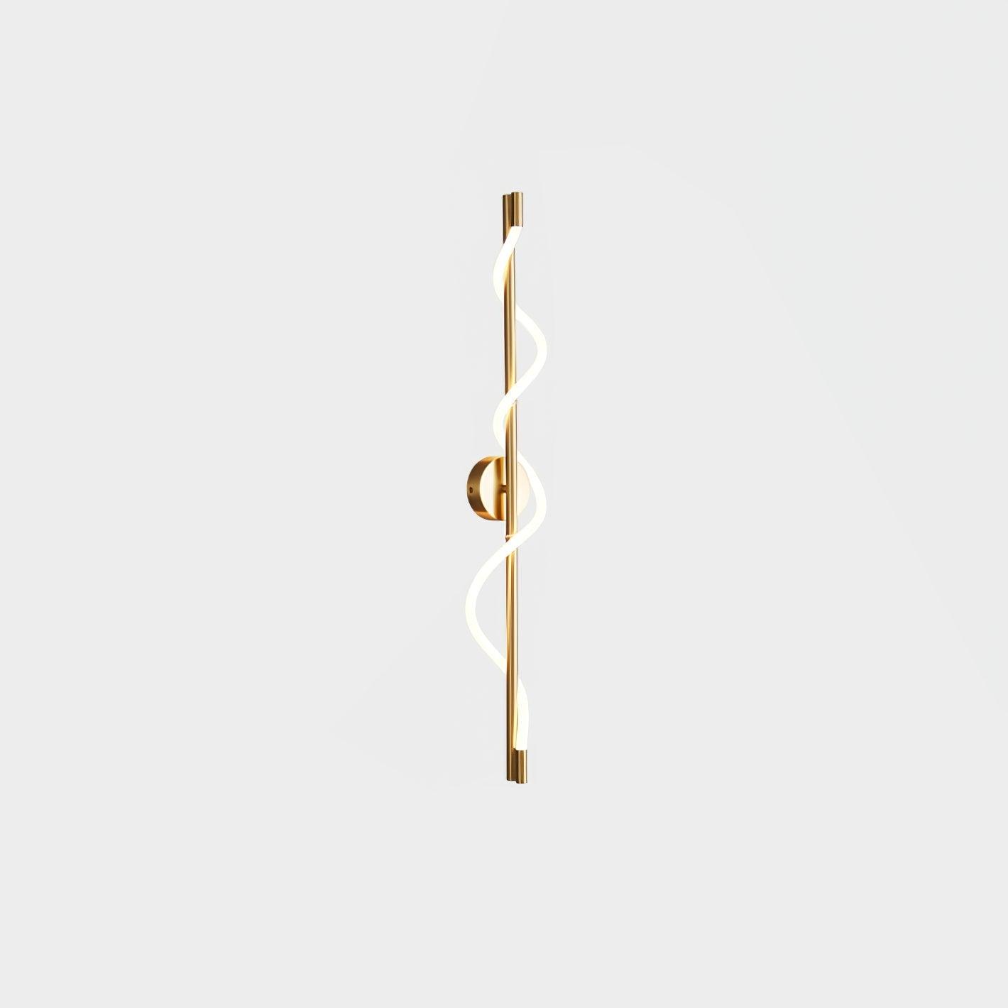 Fidora Sculptural Brass Silicone Wall Lamp - Letslighting