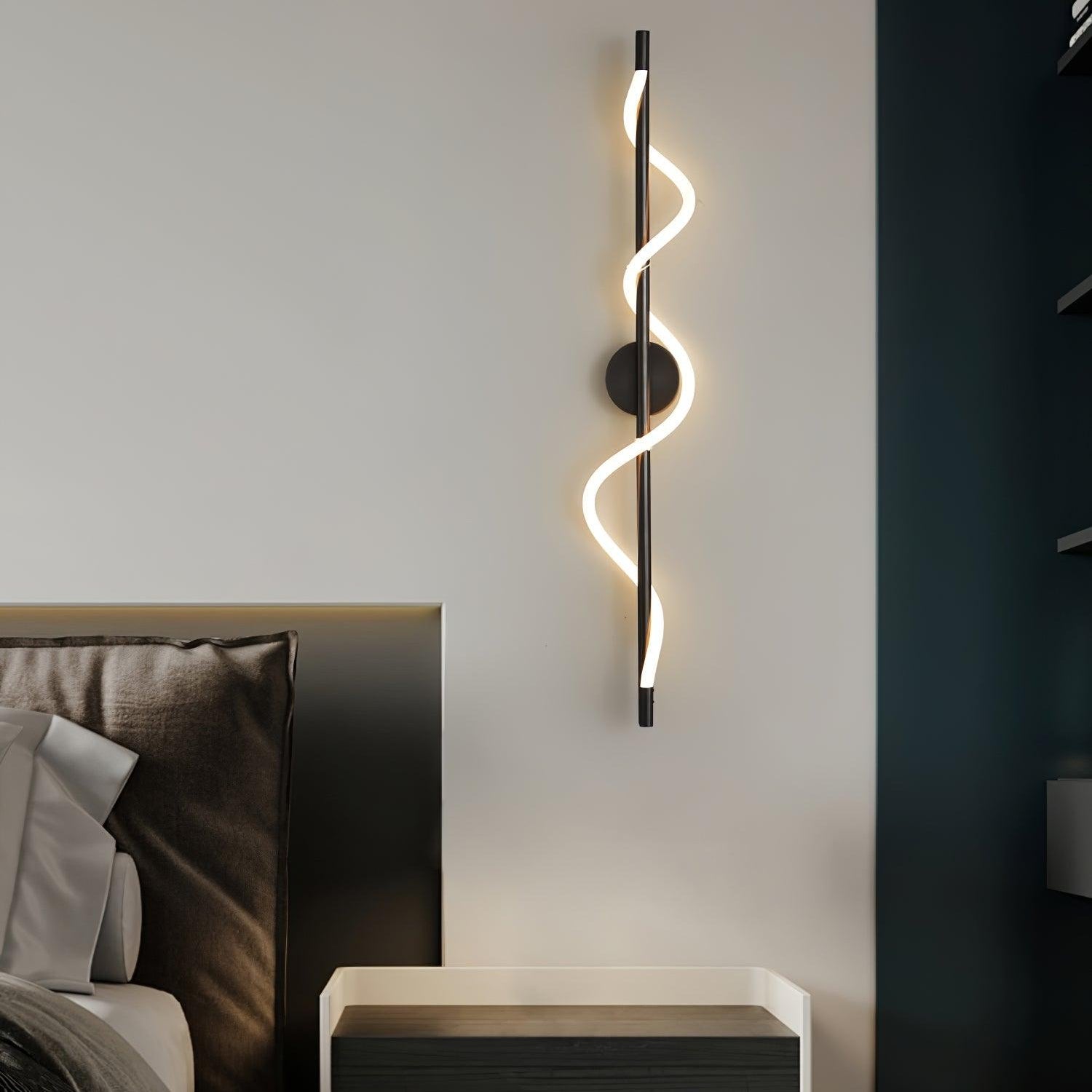 Fidora Sculptural Brass Silicone Wall Lamp - Letslighting