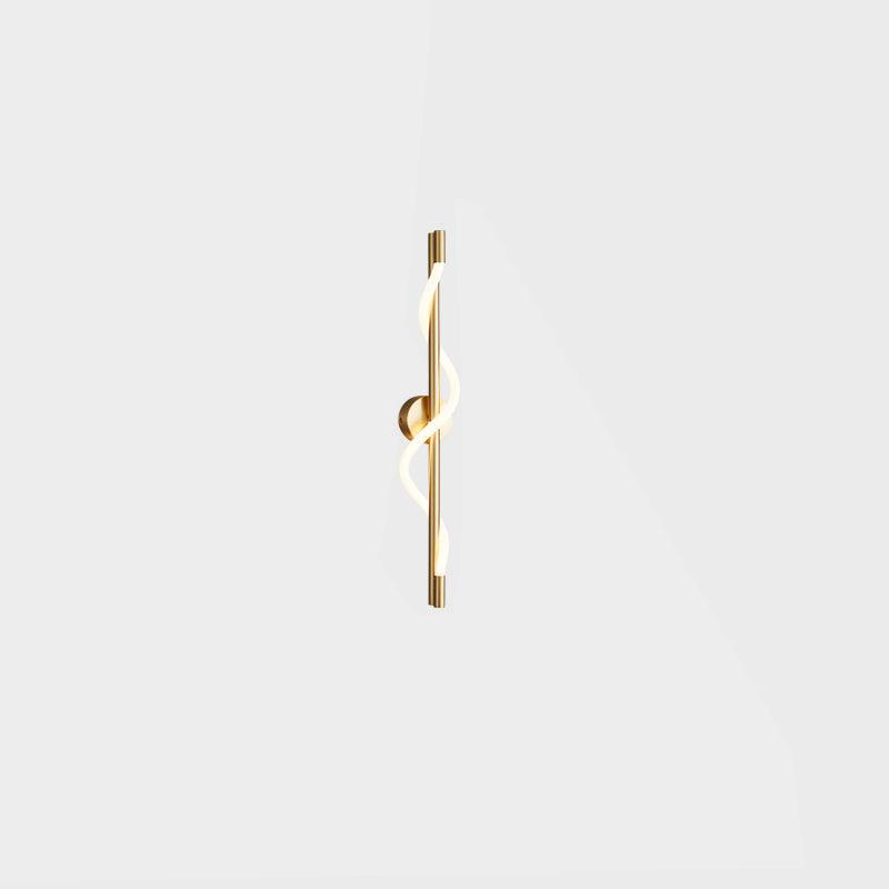 Fidora Sculptural Brass Silicone Wall Lamp - Letslighting