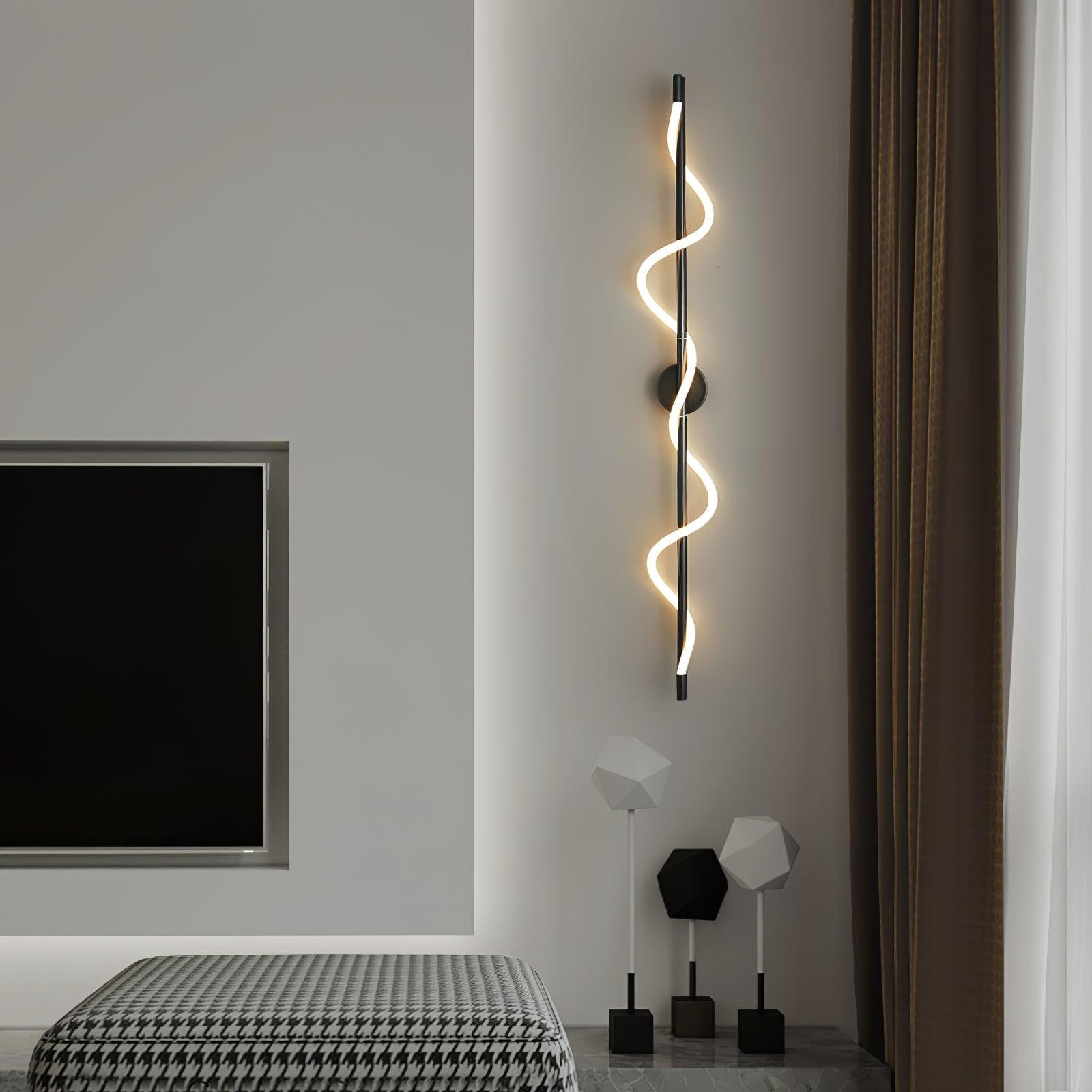 Fidora Sculptural Brass Silicone Wall Lamp - Letslighting