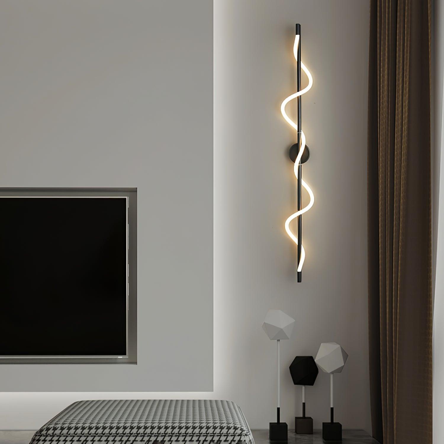 Fidora Sculptural Brass Silicone Wall Lamp - Letslighting