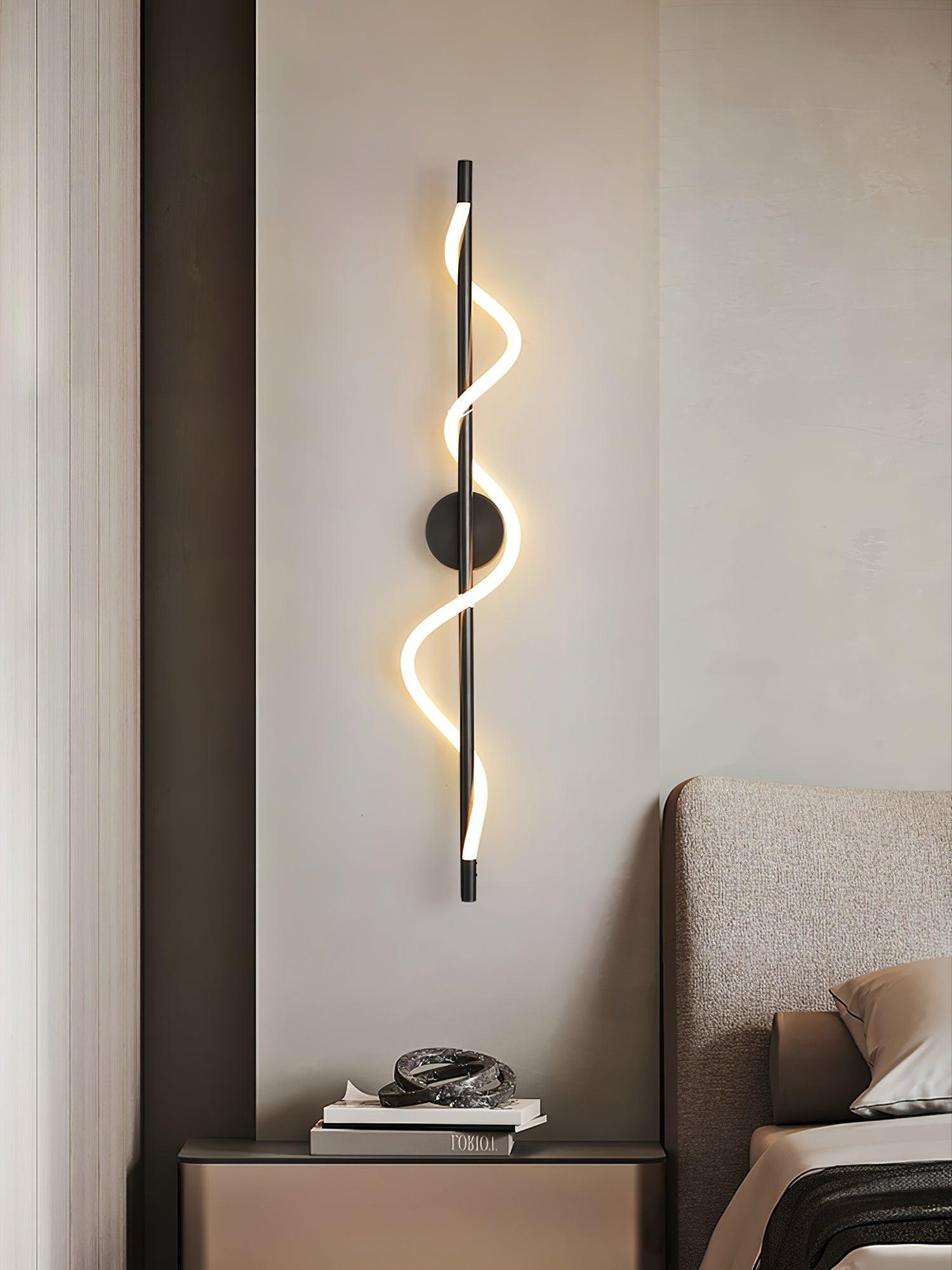 Fidora Sculptural Brass Silicone Wall Lamp - Letslighting