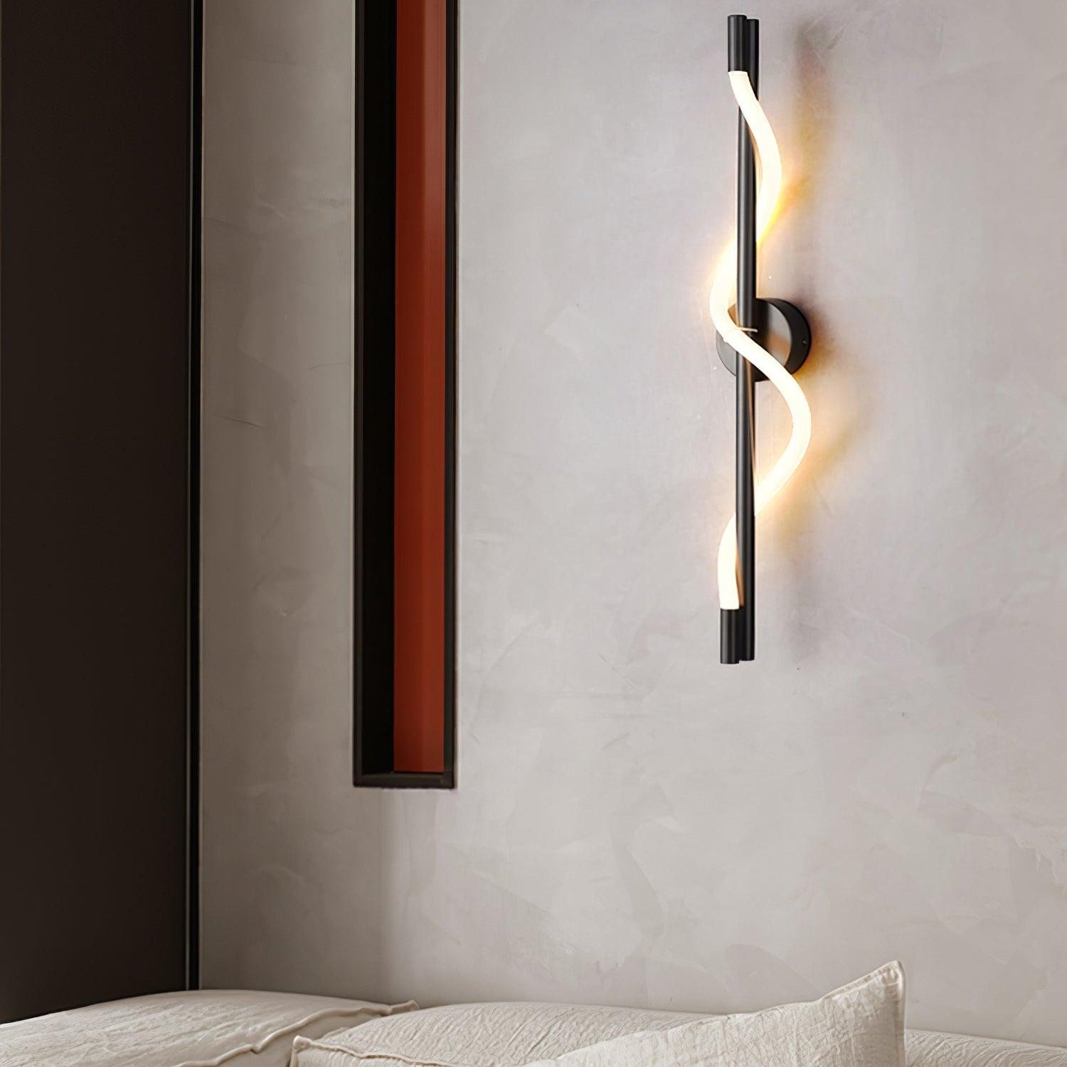 Fidora Sculptural Brass Silicone Wall Lamp - Letslighting