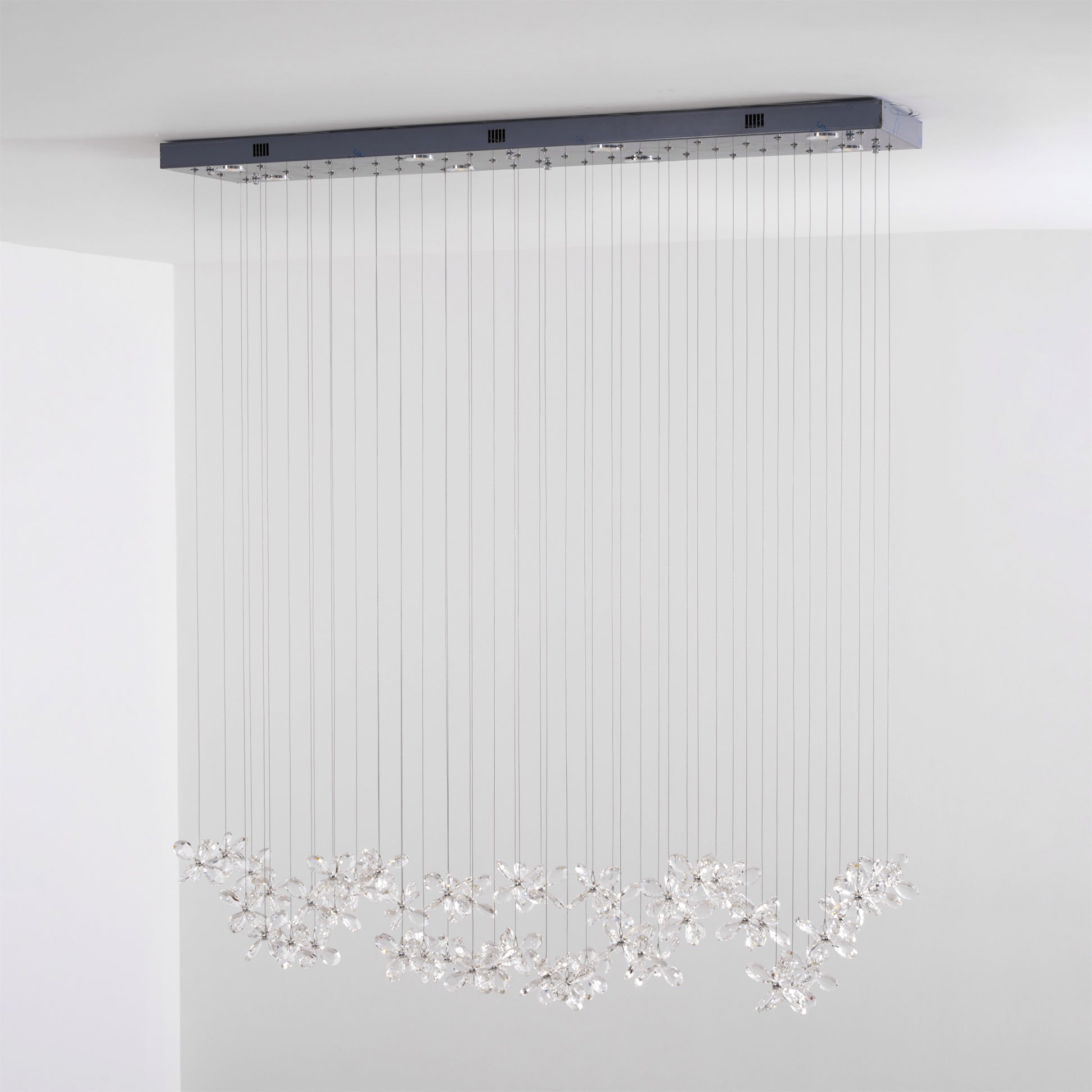 Lustra Chandelier Crystal Butterfly Floral Cluster - Letslighting