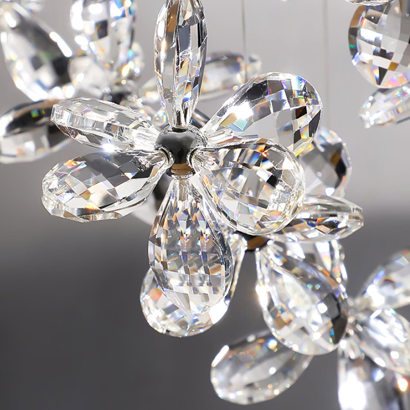 Lustra Chandelier Crystal Butterfly Floral Cluster - Letslighting