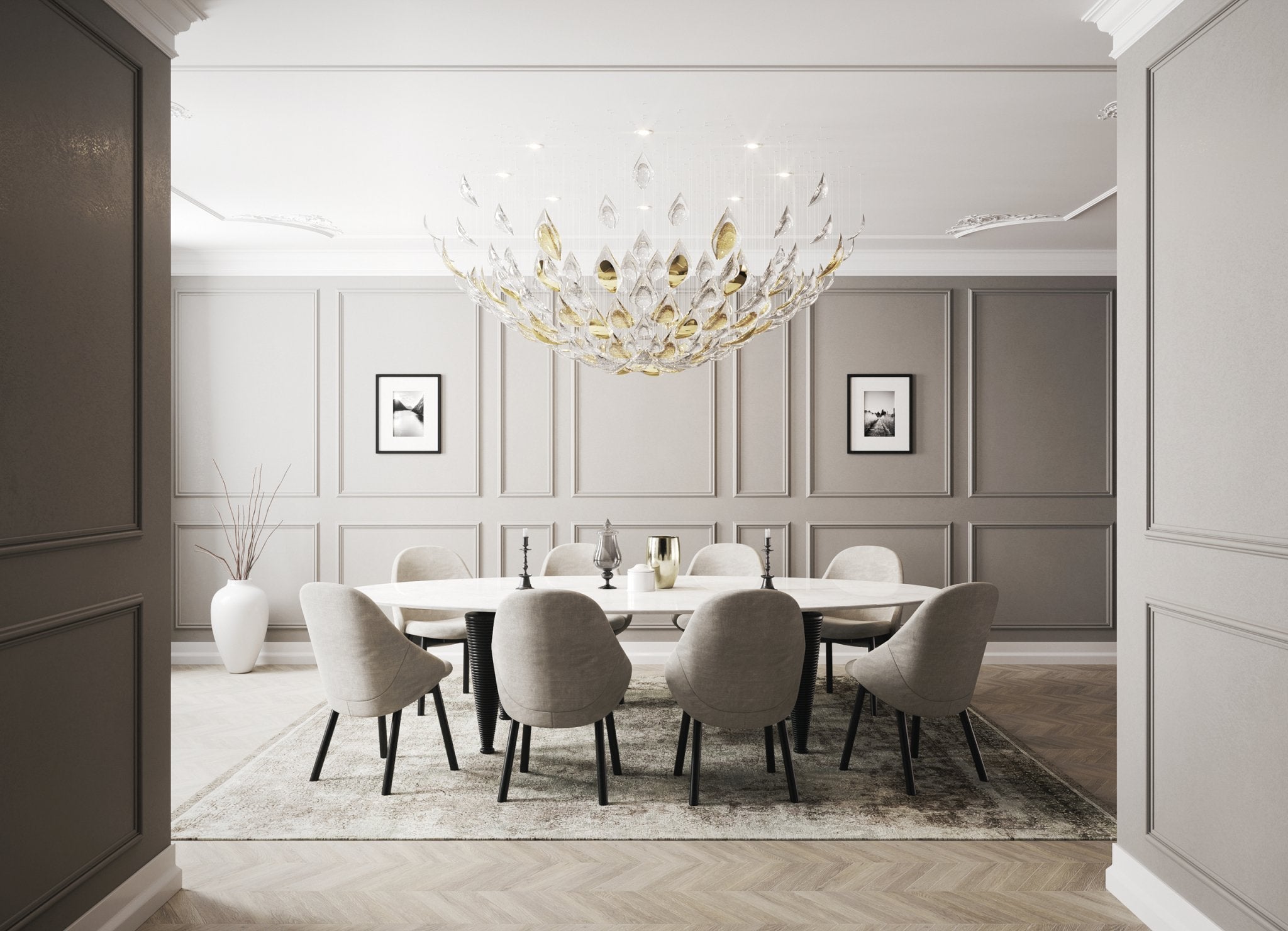 Avynen Crystal Petal Chandelier - Letslighting