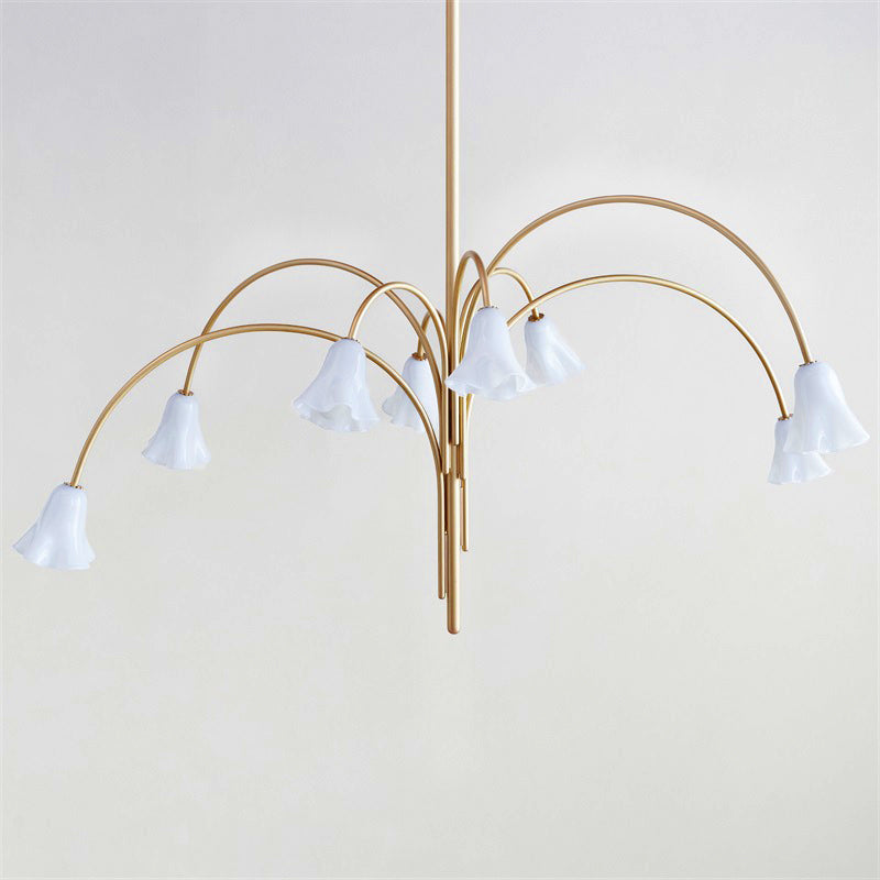 Aurmiros Individual Creativity Brass Glass Chandelier - Letslighting