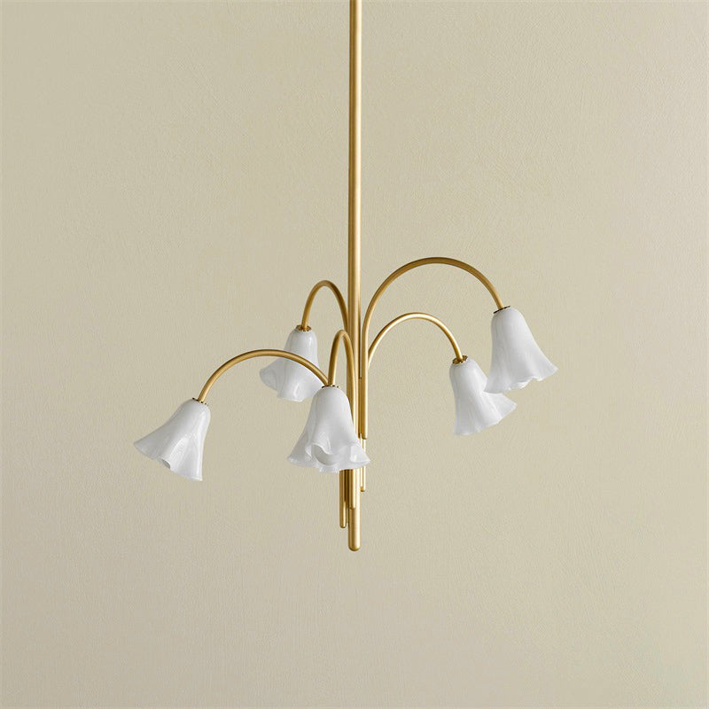 Aurmiros Individual Creativity Brass Glass Chandelier - Letslighting