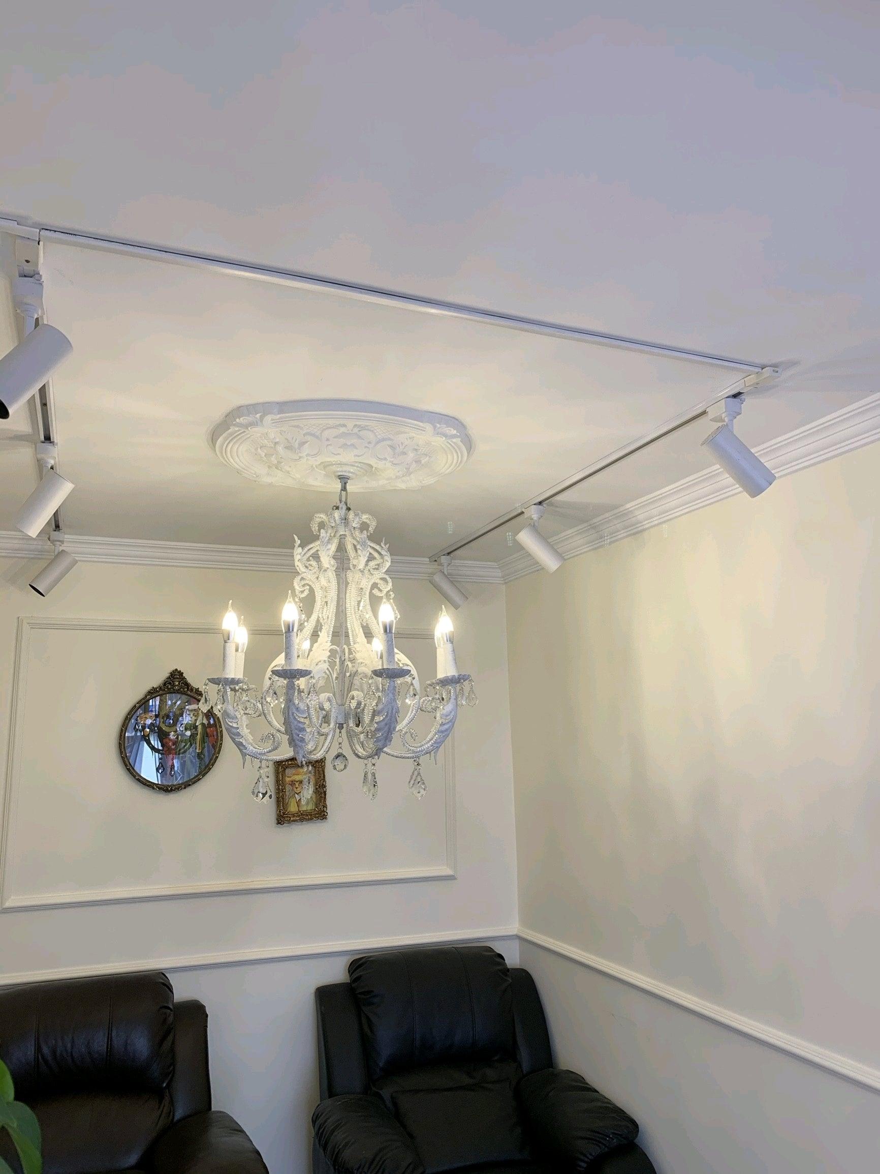 Lustra Pendant Lamp Candle Holder Crystal Beads - Letslighting