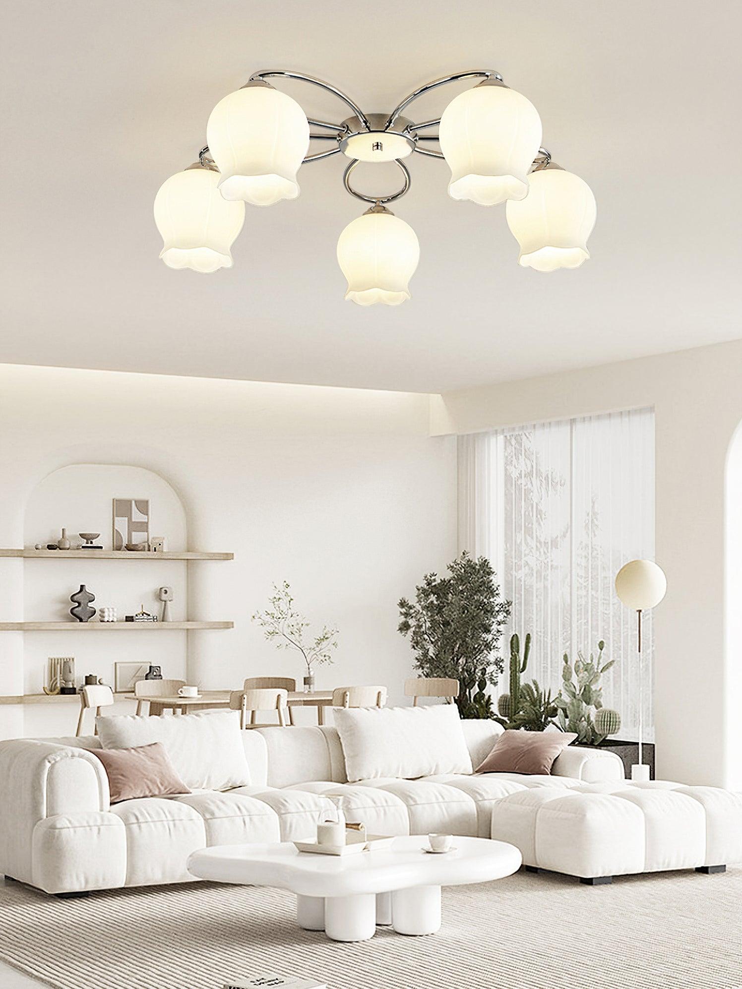 Oldore Premium Elegance Floral Glass Ceiling Lamp - Letslighting