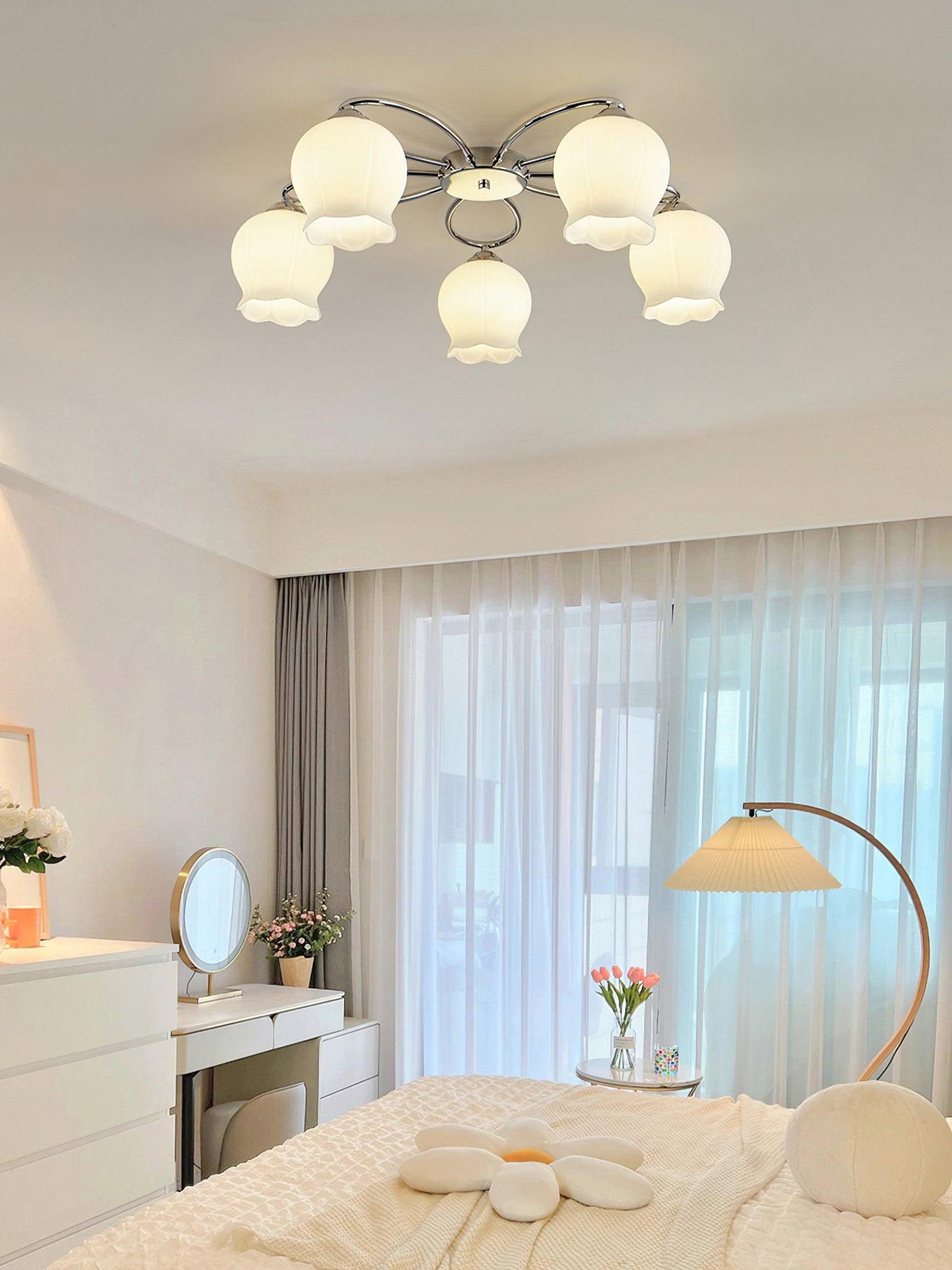 Oldore Premium Elegance Floral Glass Ceiling Lamp - Letslighting