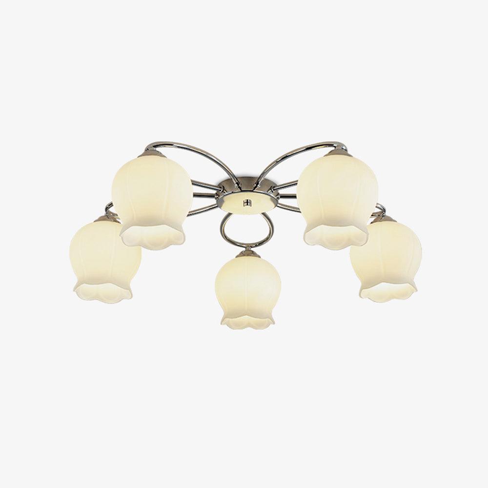 Oldore Premium Elegance Floral Glass Ceiling Lamp - Letslighting