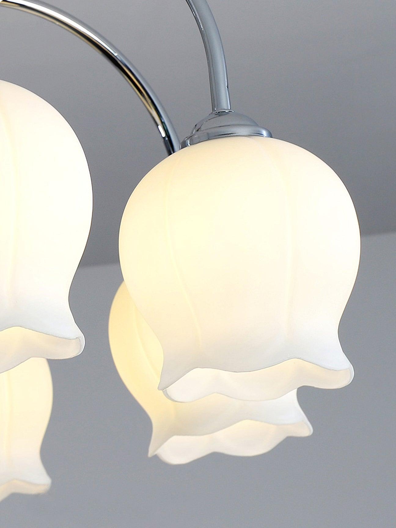 Aurora Chandelier Floral Glass - Letslighting