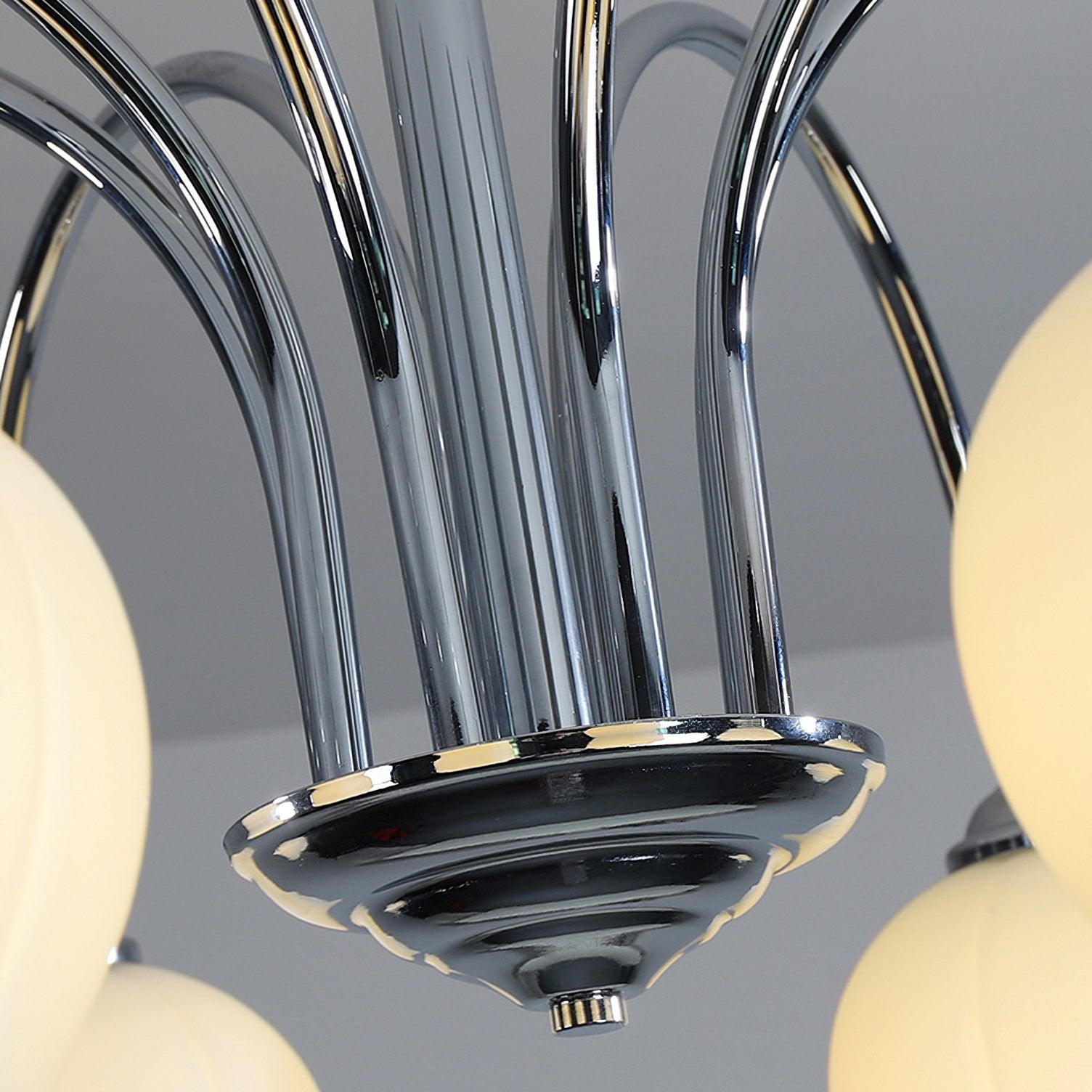 Aurora Chandelier Floral Glass - Letslighting