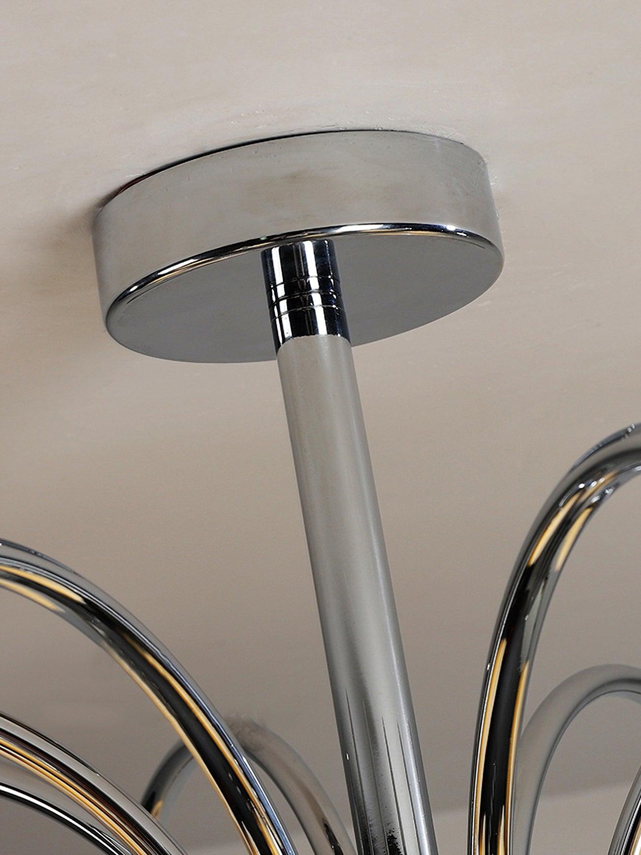 Aurora Chandelier Floral Glass - Letslighting