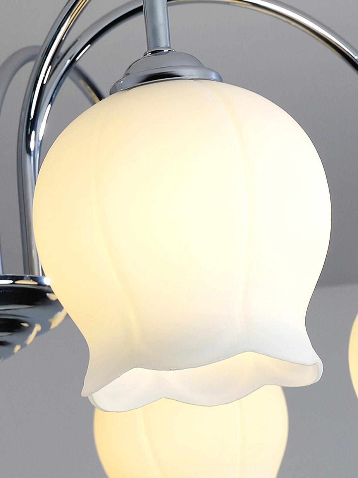Aurora Chandelier Floral Glass - Letslighting