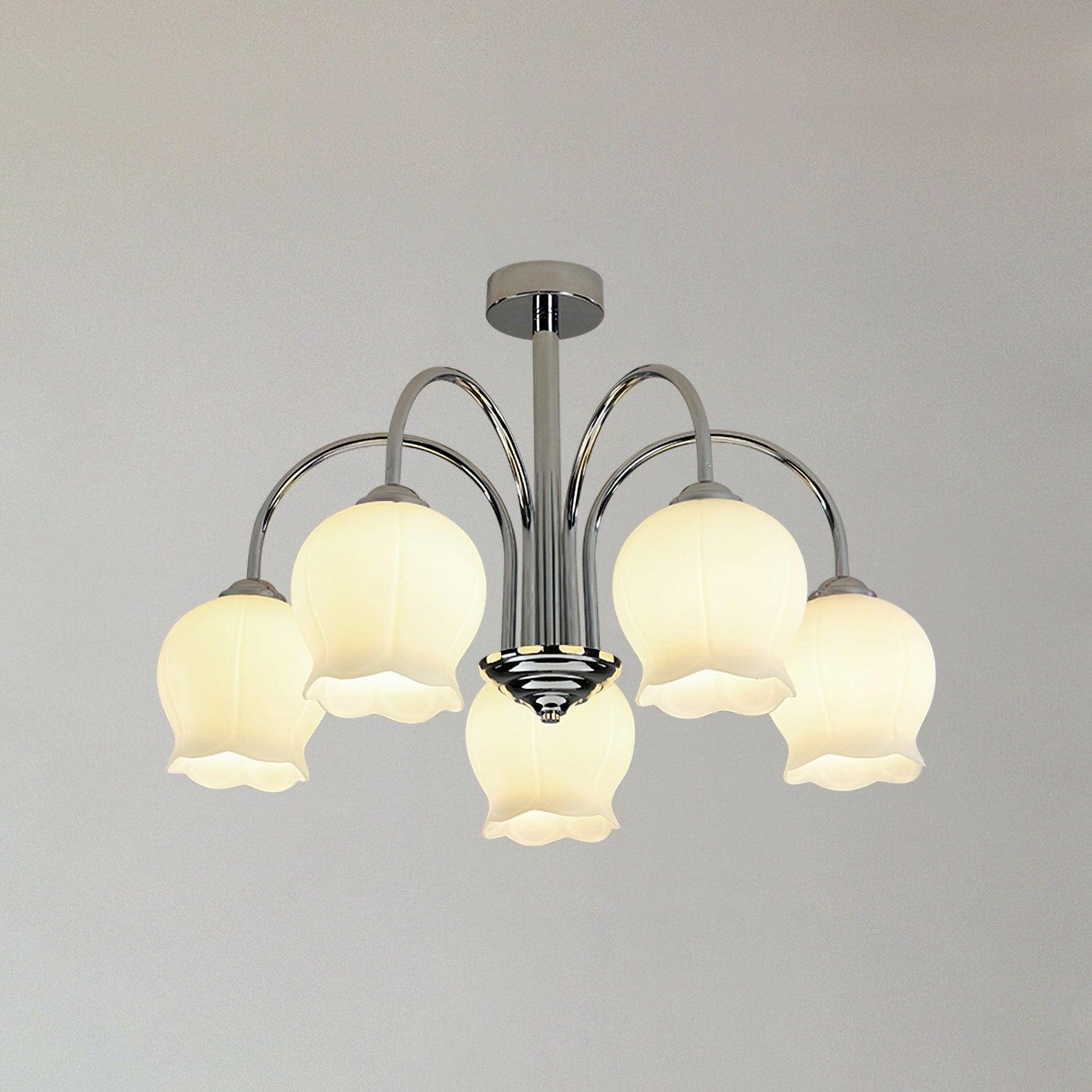 Aurora Chandelier Floral Glass - Letslighting