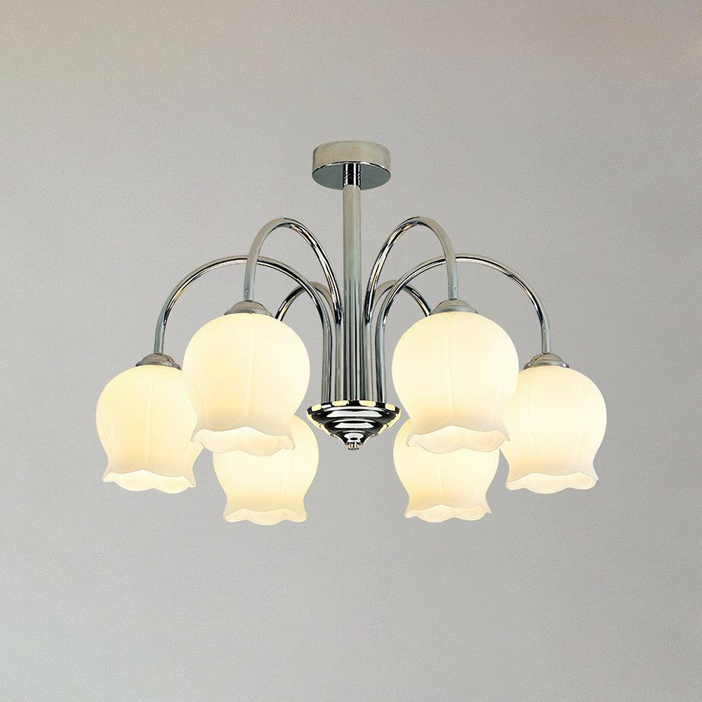 Aurora Chandelier Floral Glass - Letslighting
