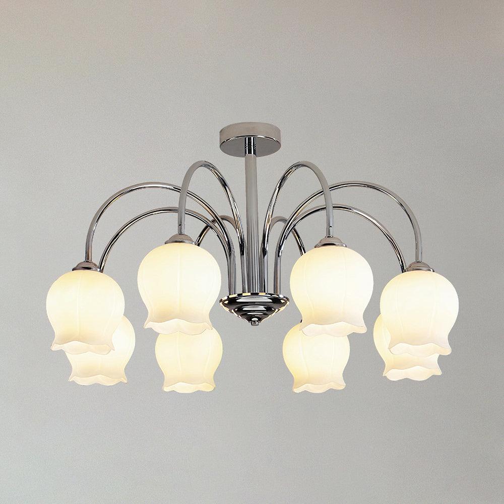 Aurora Chandelier Floral Glass - Letslighting