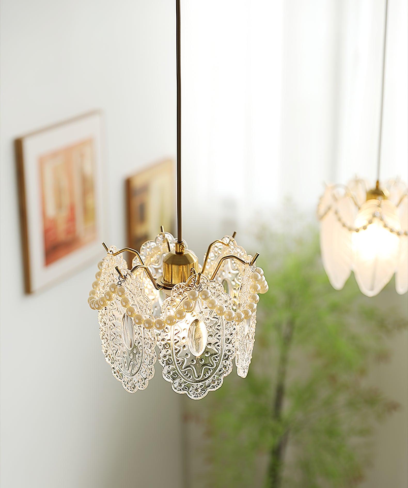 Mirello Glass Glam Pendant Lamp - Letslighting