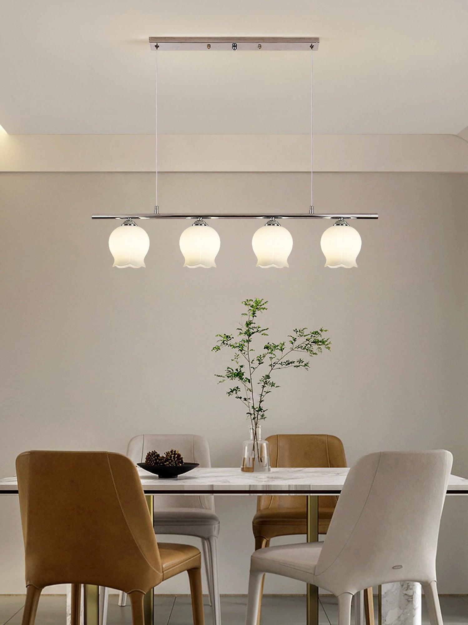 Evenara Modern Minimalist Floral Glass Pendant Lamp - Letslighting