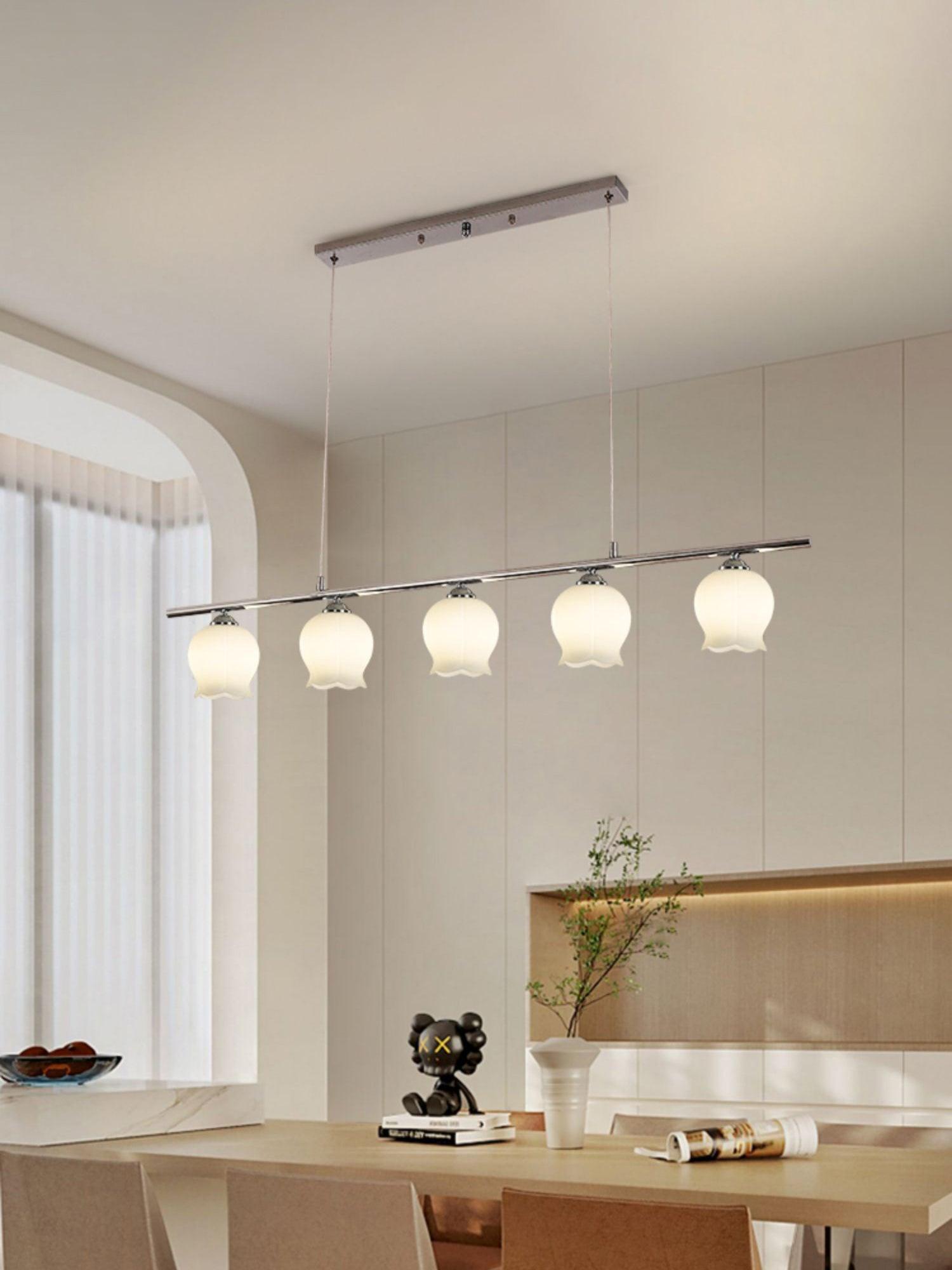 Evenara Modern Minimalist Floral Glass Pendant Lamp - Letslighting