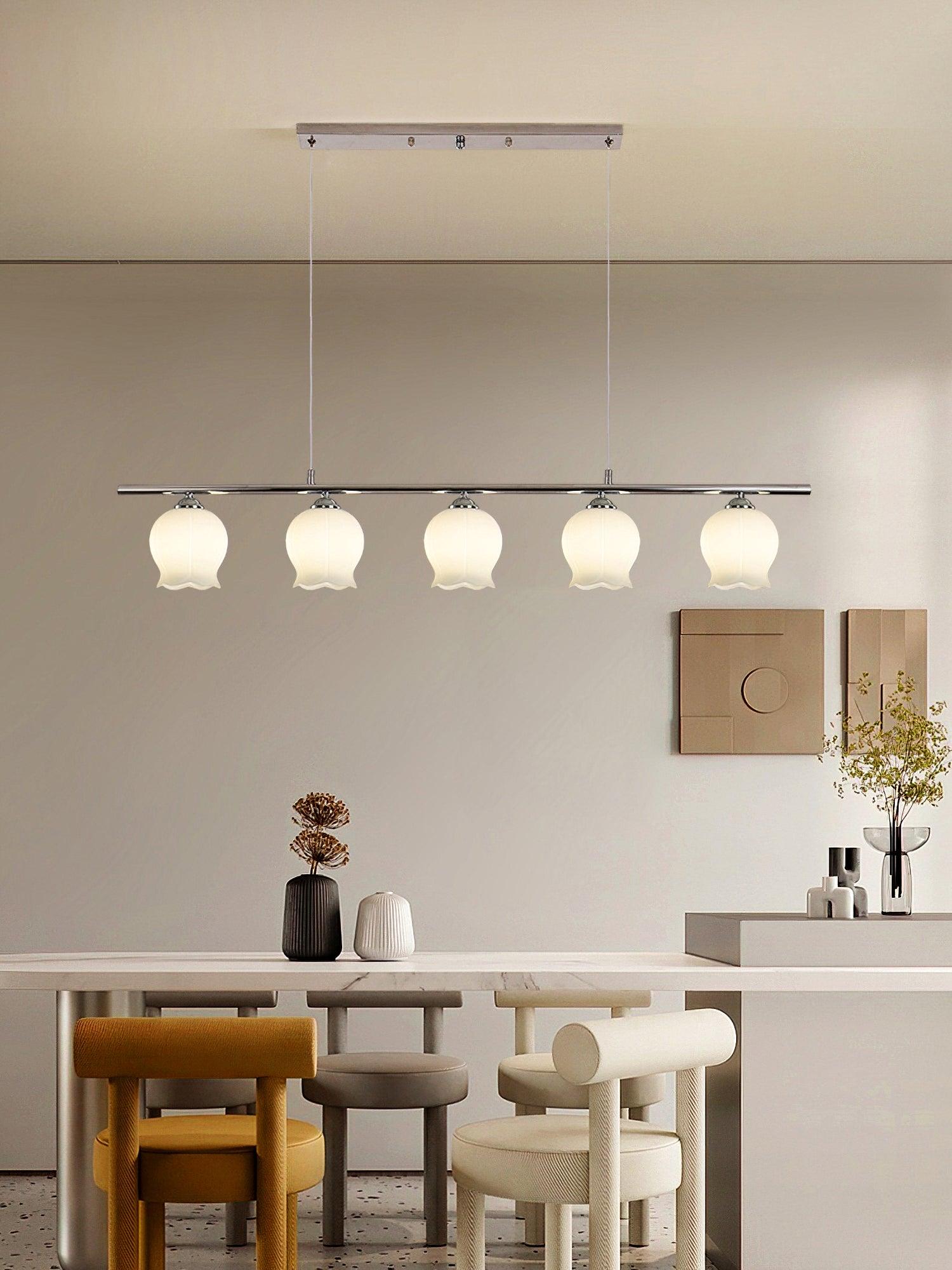 Evenara Modern Minimalist Floral Glass Pendant Lamp - Letslighting