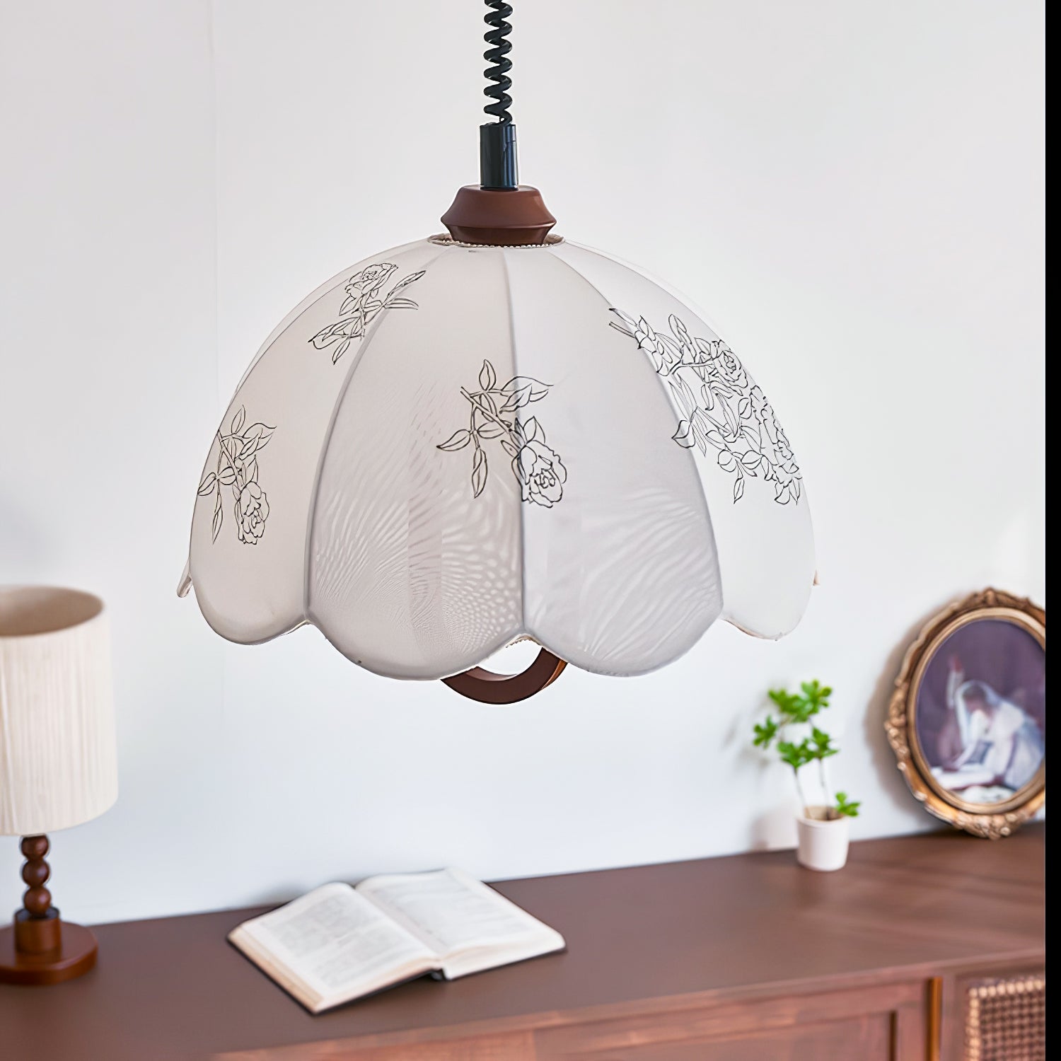 Kade Vintage Wood Pendant Light - Letslighting