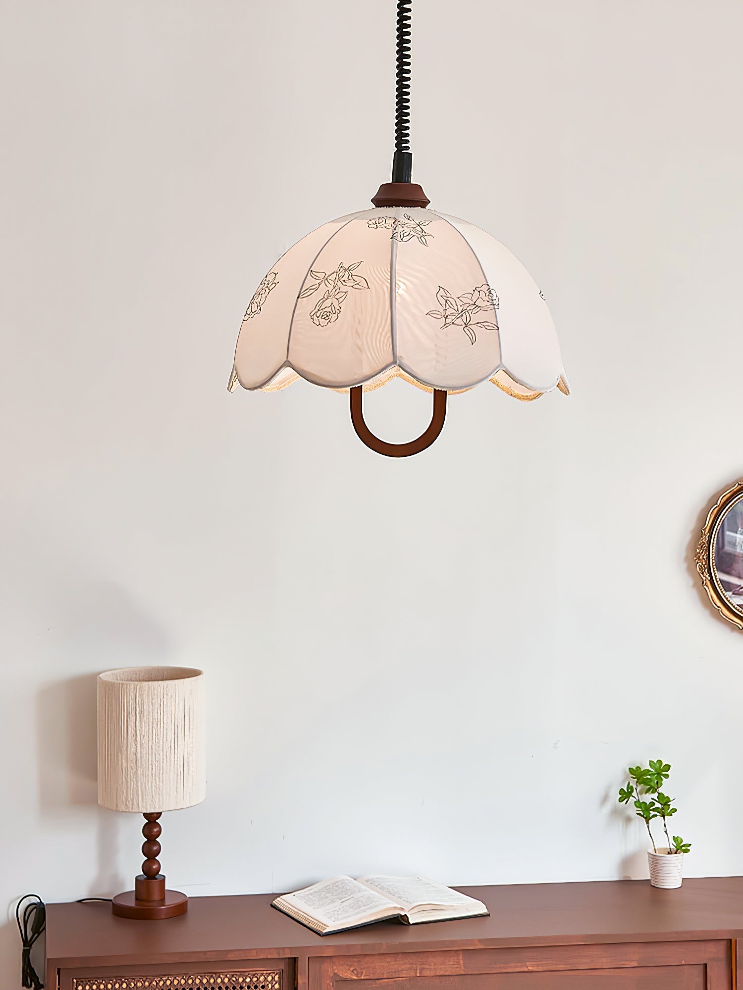 Kade Vintage Wood Pendant Light - Letslighting