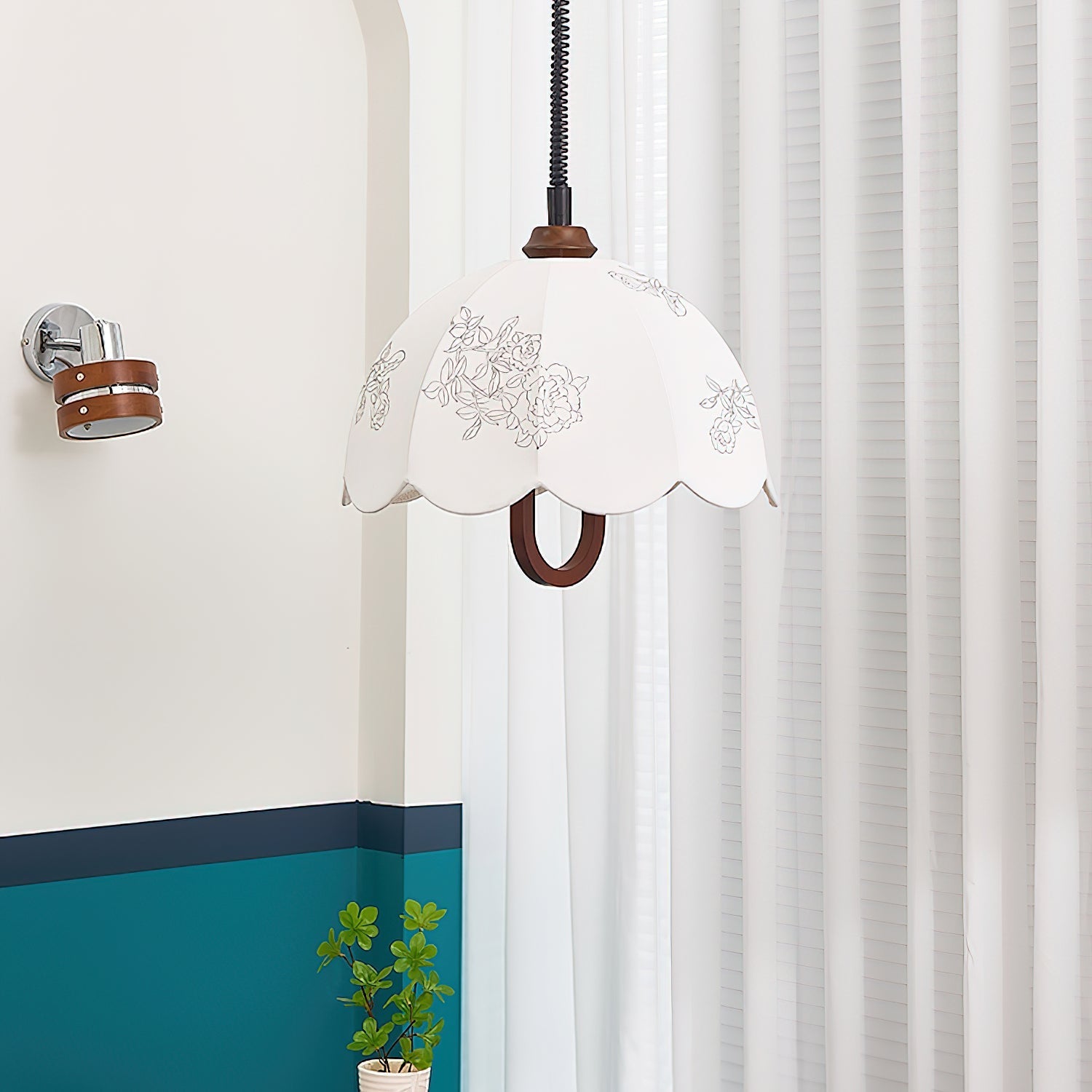 Kade Vintage Wood Pendant Light - Letslighting
