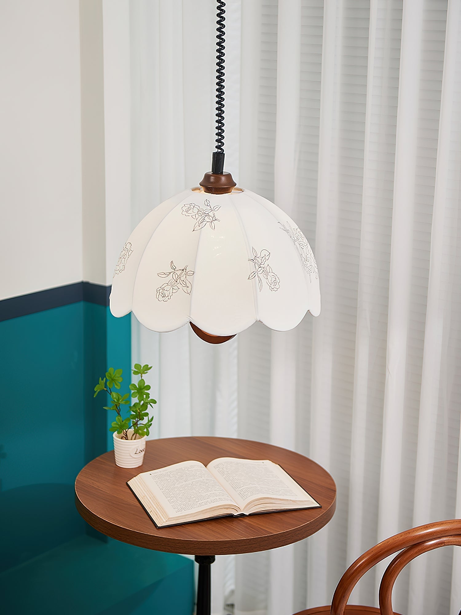 Kade Vintage Wood Pendant Light - Letslighting