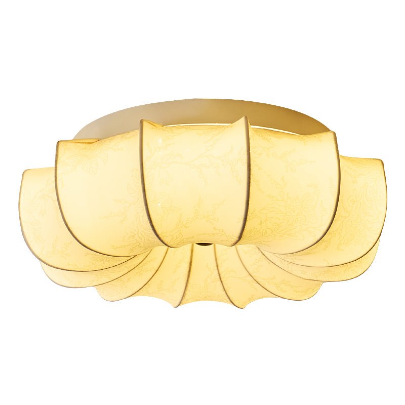 Vivaria Premium Nordic Art Wood Fabric Ceiling Light - Letslighting