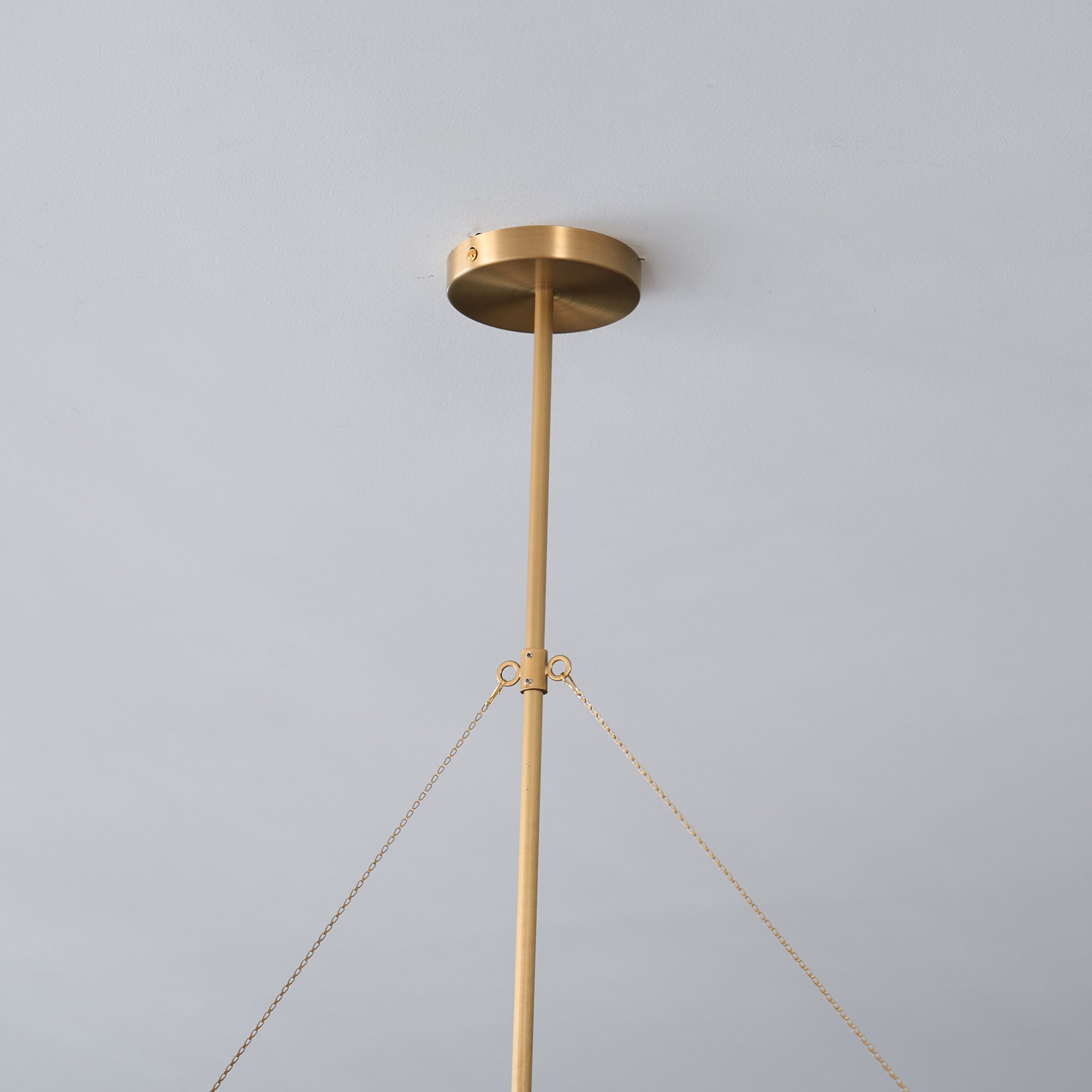 Vavenia Modern Minimalist Brass Glass Chandelier - Letslighting